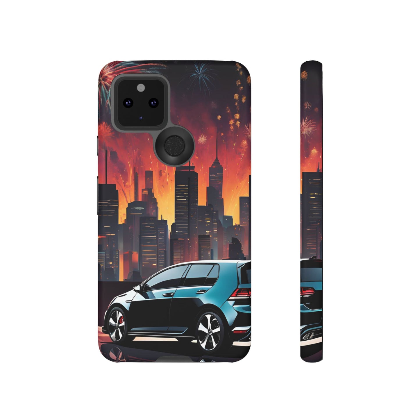 Volkswagon Golf GTI Fireworks-Dual Layer Ultra Tough Phone Case Printify by The Night Shift Automotive Apparel