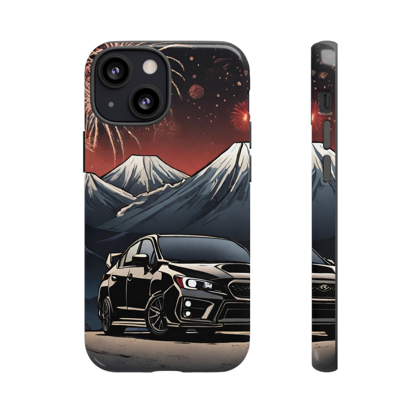 Subaru WRX/STI Fireworks-Dual Layer Ultra Tough Phone Case Printify by The Night Shift Automotive Apparel