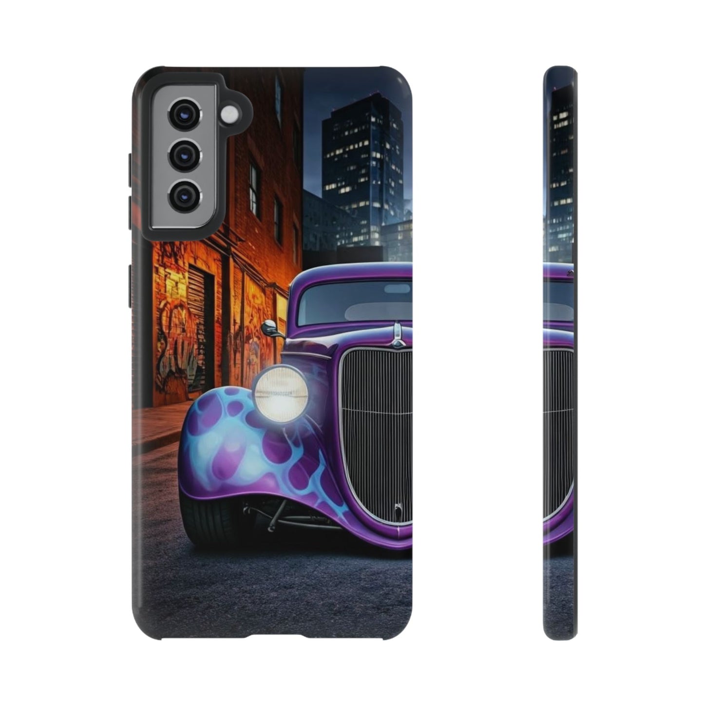 1934 Ford Street Life-Dual Layer Ultra Tough Phone Case Samsung Galaxy S21 Plus Glossy Printify by The Night Shift Automotive Apparel