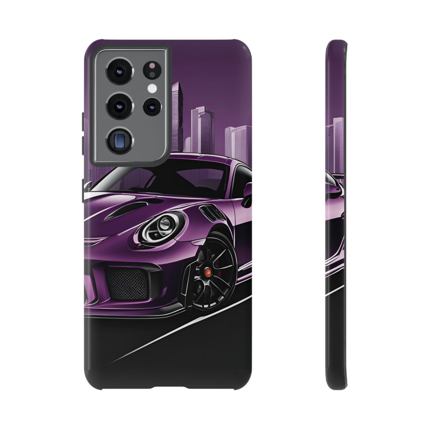Porsche 911 GT3 RS-Dual Layer Ultra Tough Phone Case Samsung Galaxy S21 Ultra Glossy Printify by The Night Shift Automotive Apparel