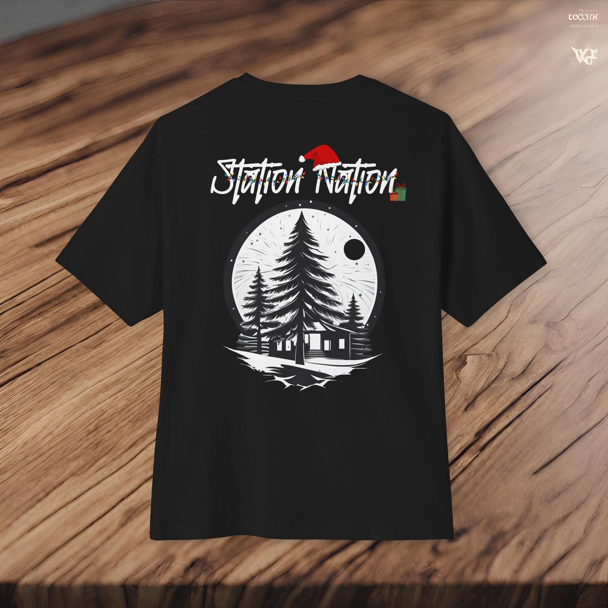 🎄 Christmas Limited Edition Station Nation-Premium, Ultra Soft Unisex Oversized Boxy Tee Printify by The Night Shift Automotive Apparel