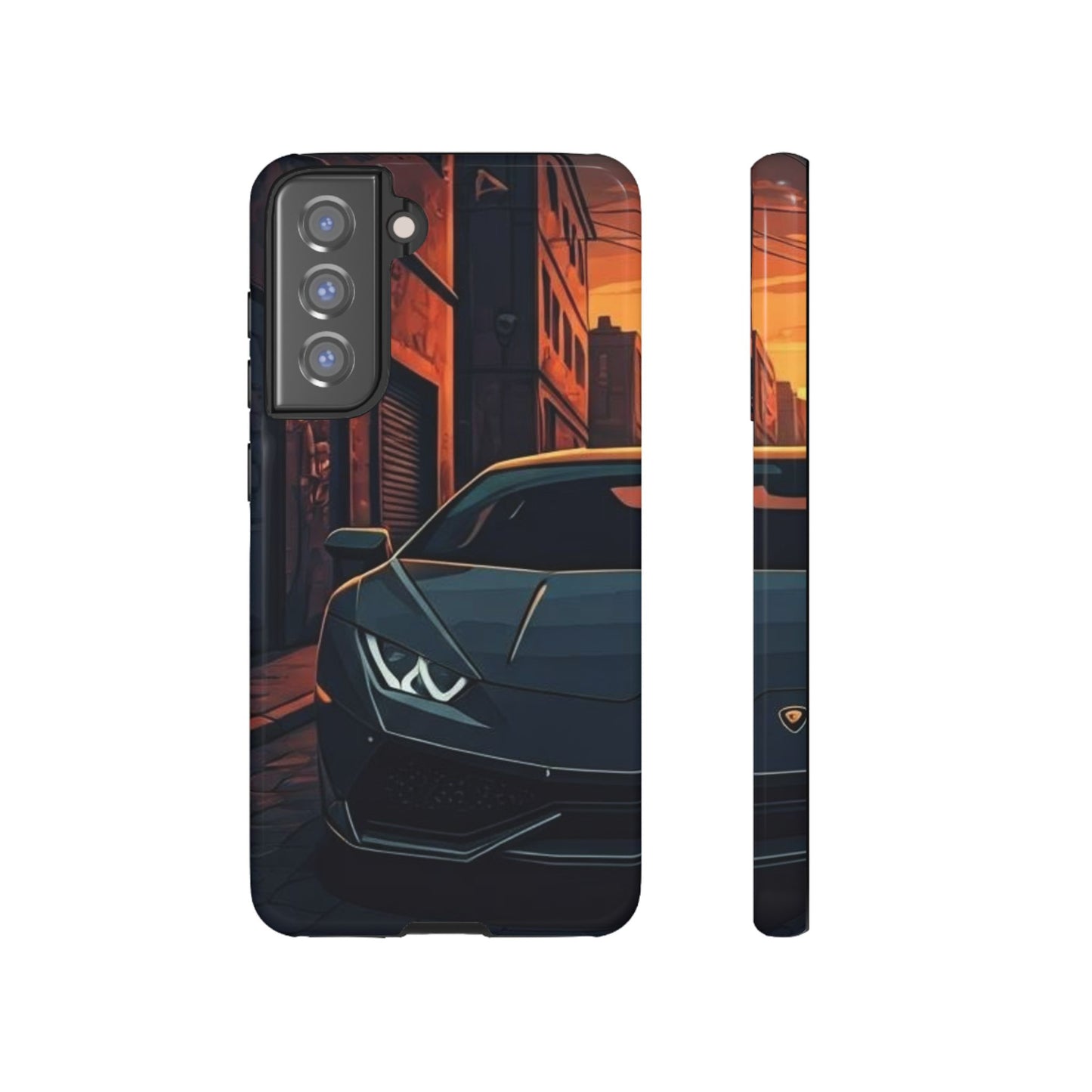 Lamborghini Huracan Street Life-Dual Layer Ultra Tough Phone Case Printify by The Night Shift Automotive Apparel