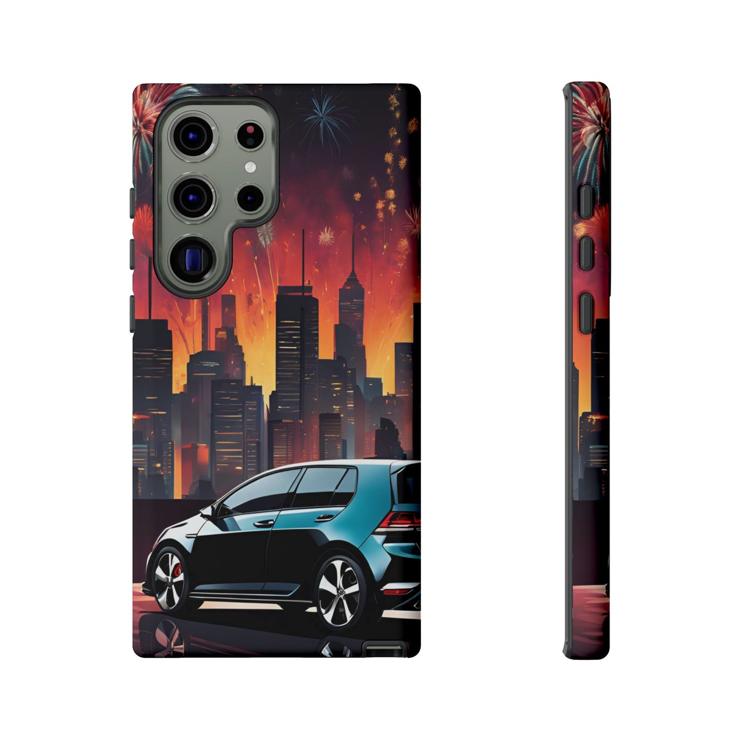 Volkswagon Golf GTI Fireworks-Dual Layer Ultra Tough Phone Case Printify by The Night Shift Automotive Apparel