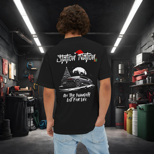 🎄 Christmas Limited Edition Station Nation-Premium, Ultra Soft Unisex Oversized Boxy Tee Printify by The Night Shift Automotive Apparel