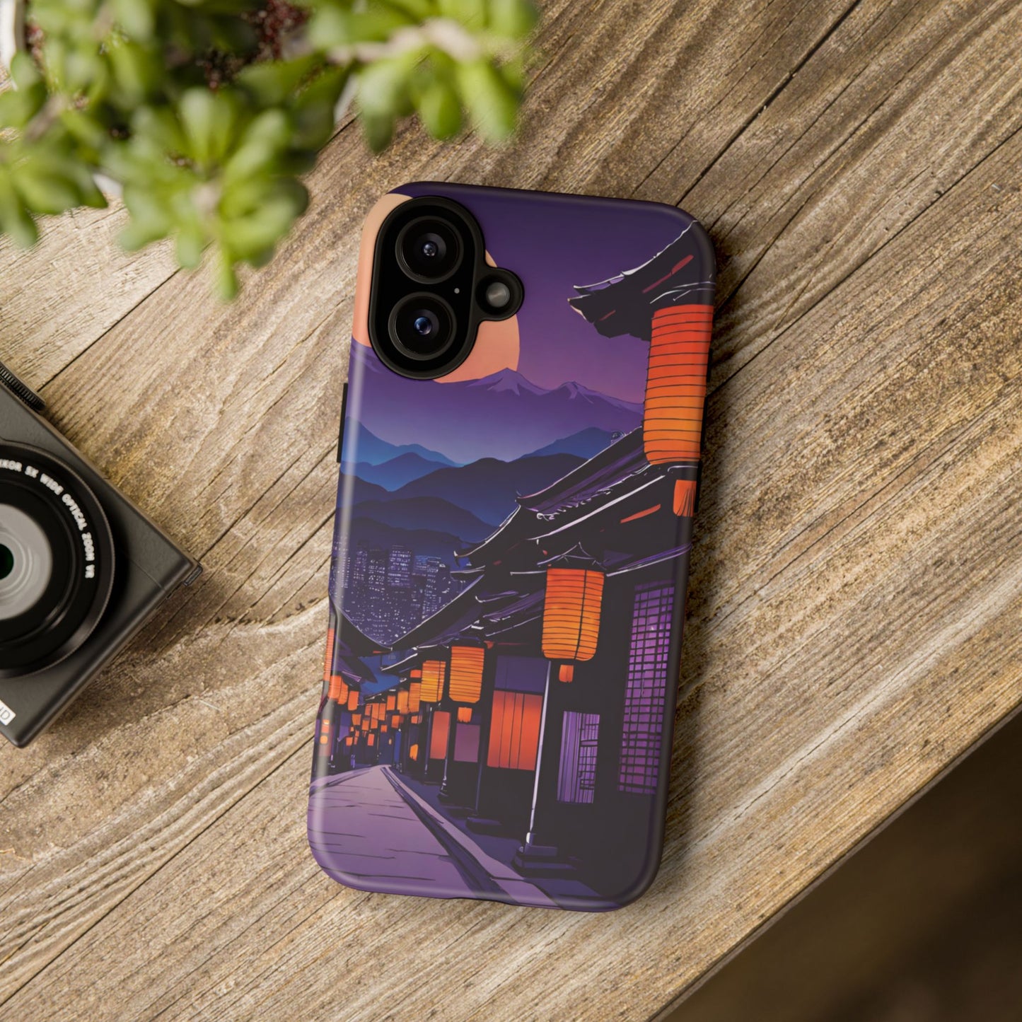 Traditional Japanese Village Countryside-Dual Layer Ultra Tough Phone Case iPhone 16 Plus Matte Printify by The Night Shift Automotive Apparel