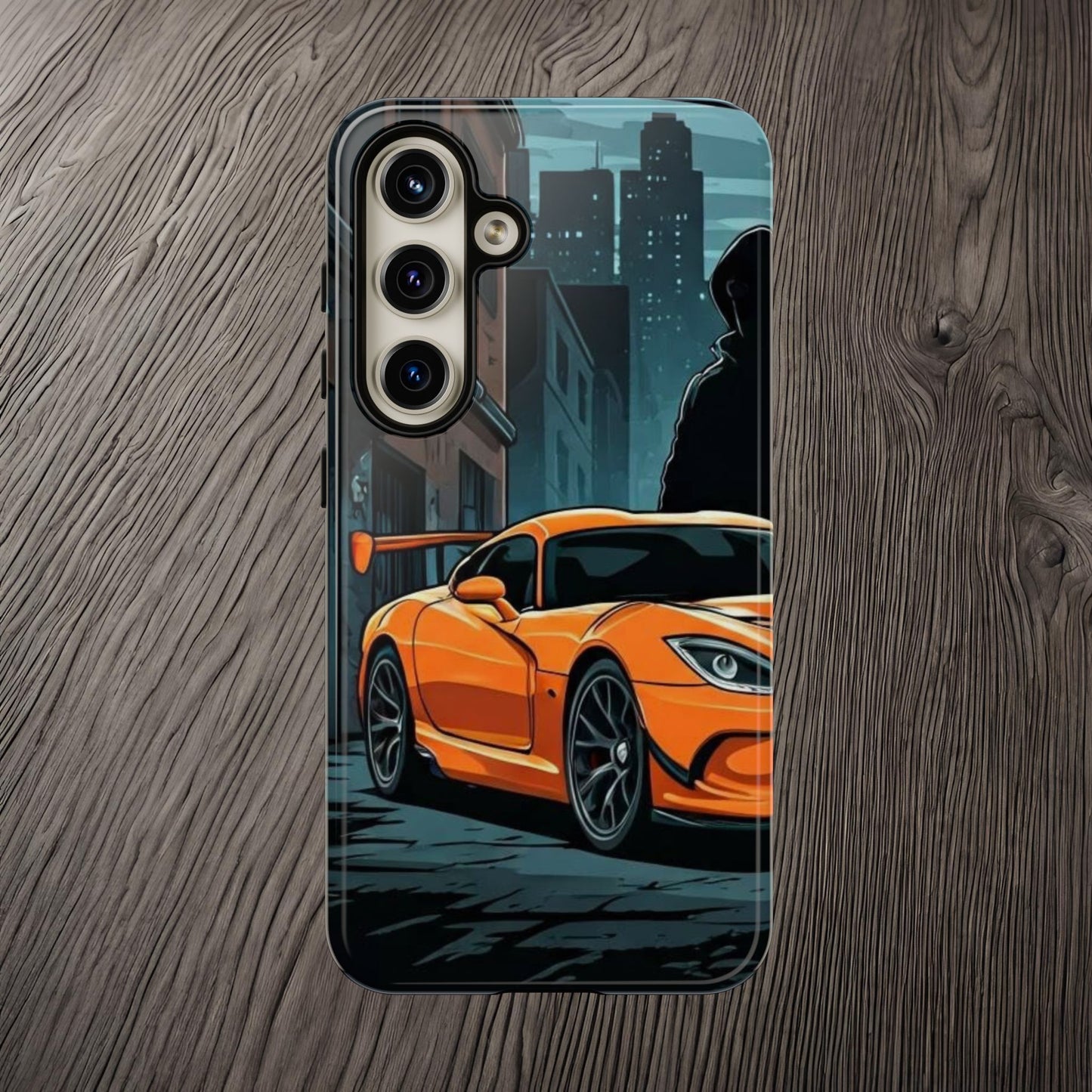 Dodge Viper SRT-10 Street Life-Dual Layer Ultra Tough Phone Case Samsung Galaxy S24 Glossy Printify by The Night Shift Automotive Apparel