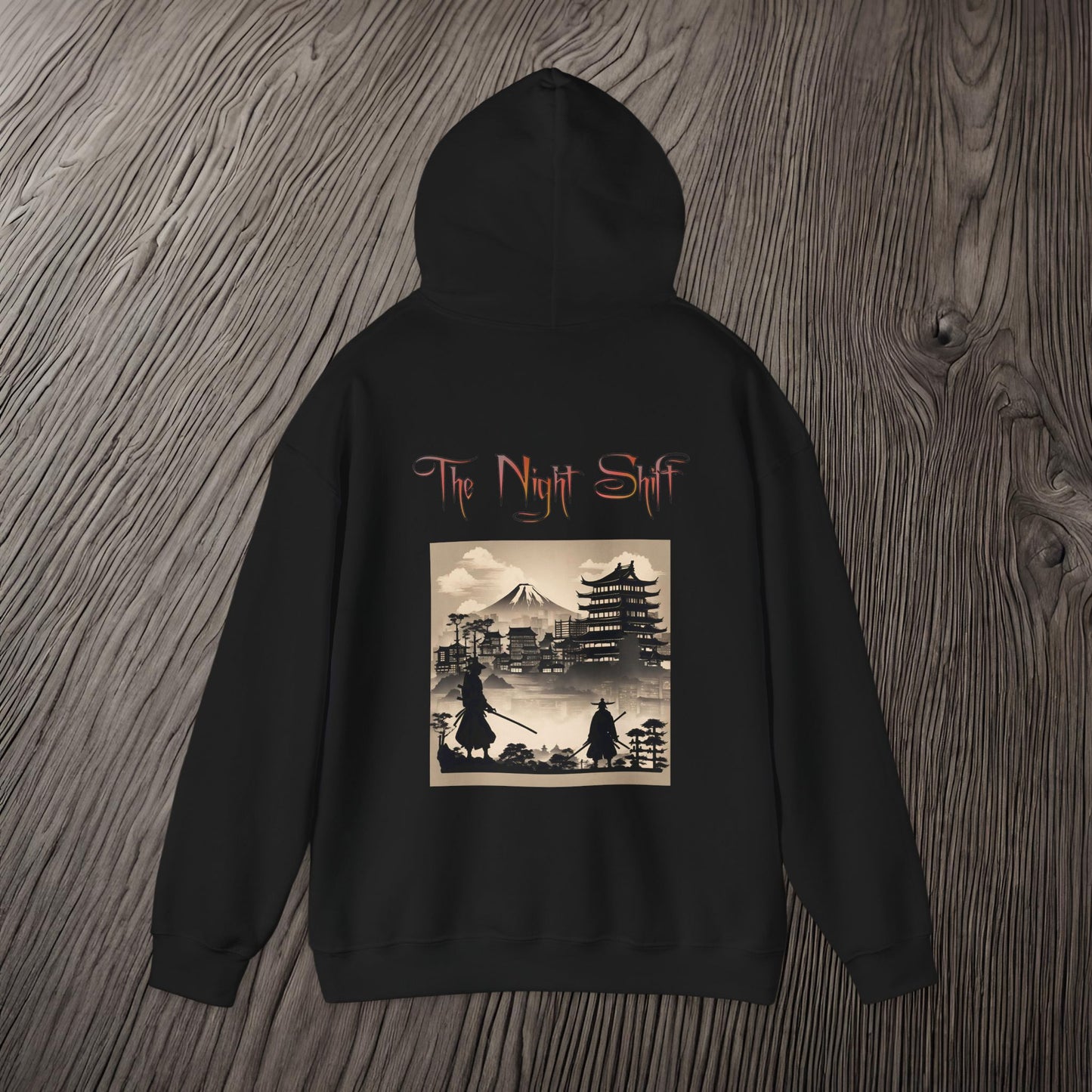 Samurai Silhouette-Ultra Soft, Premium Hoodie Printify by The Night Shift Automotive Apparel