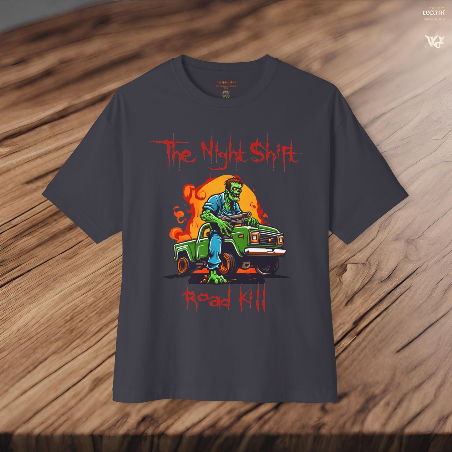 Zombie Road Kill-Premium, Ultra Soft Unisex Oversized Boxy Tee Printify by The Night Shift Automotive Apparel
