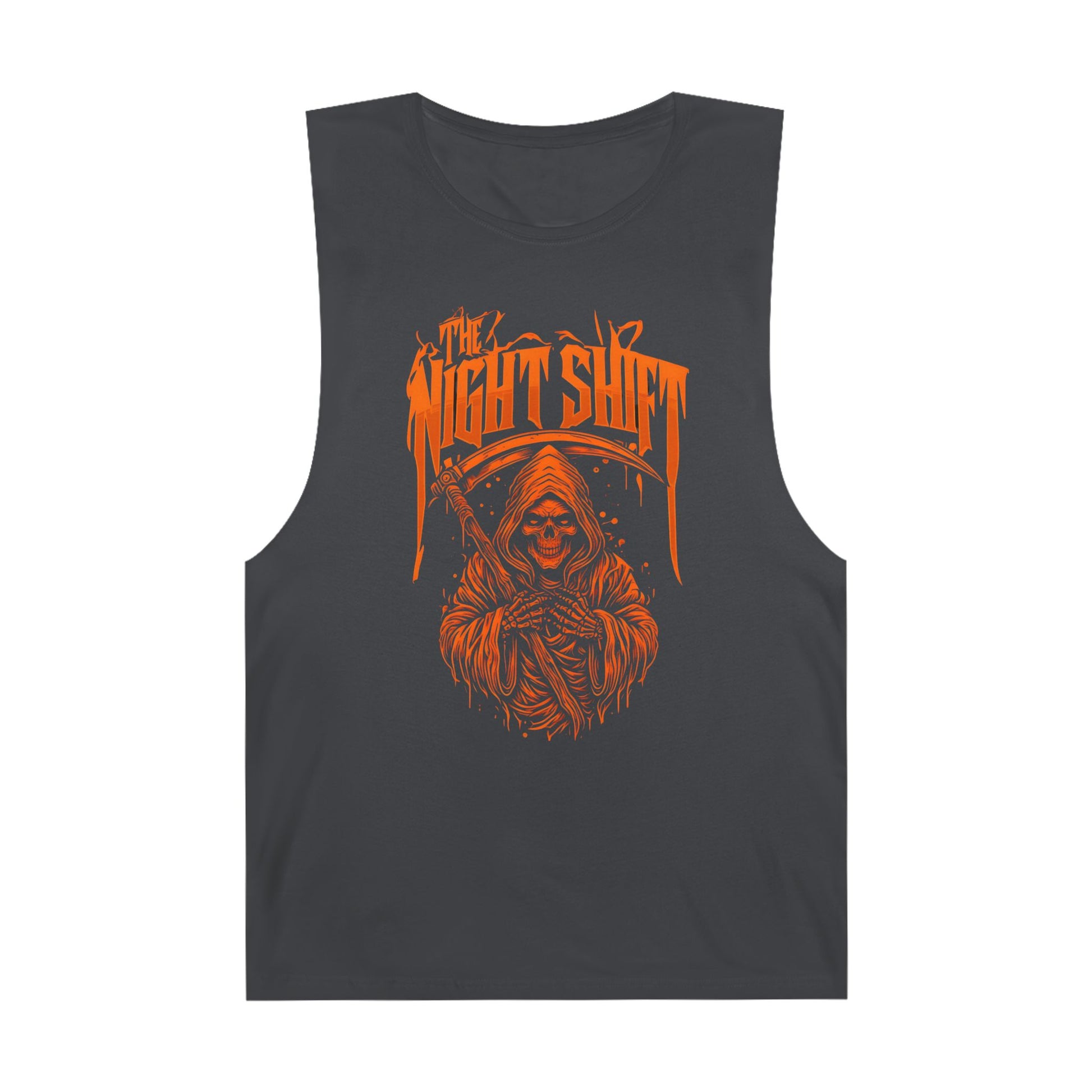 The Night Shift Reaper - Premium Unisex Barnard Tank Top Coal Printify by The Night Shift Automotive Apparel