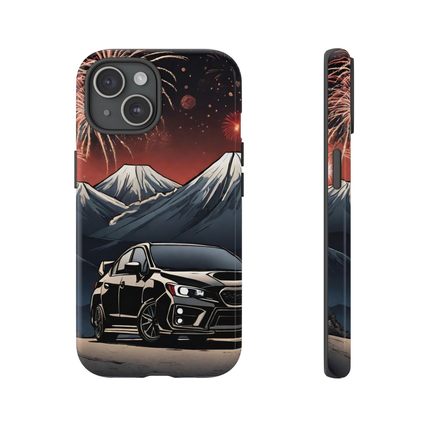 Subaru WRX/STI Fireworks-Dual Layer Ultra Tough Phone Case Printify by The Night Shift Automotive Apparel