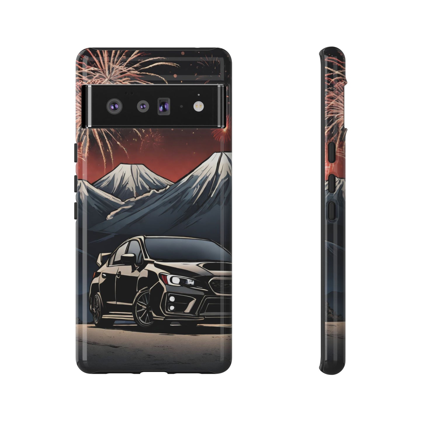Subaru WRX/STI Fireworks-Dual Layer Ultra Tough Phone Case Printify by The Night Shift Automotive Apparel