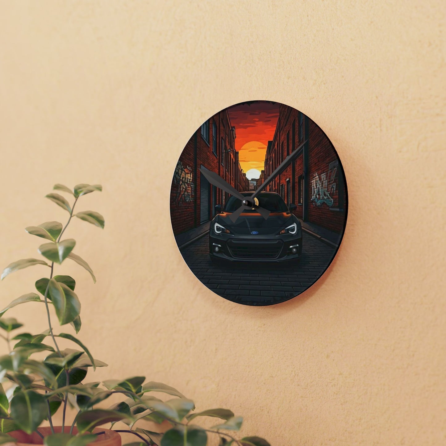Subaru BRZ Street Life-Acrylic Wall Clock