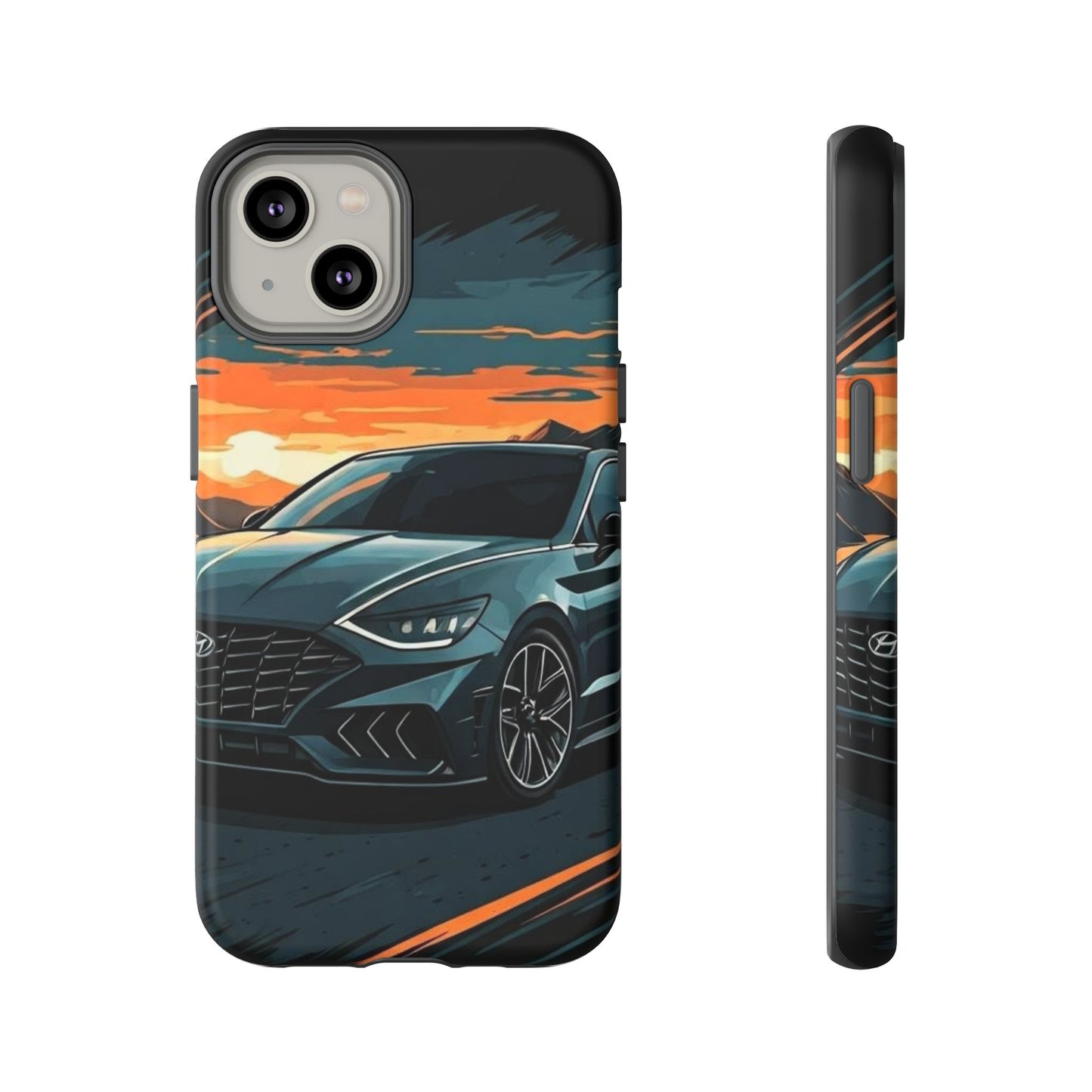 Hyundai Sonata-Sunset Drive-Dual Layer Ultra Tough Phone Case Printify by The Night Shift Automotive Apparel