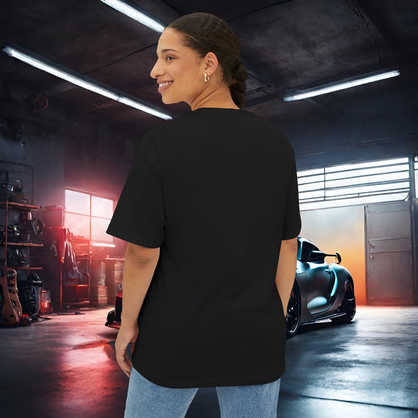 Heatwave-Premium, Ultra Soft Unisex Oversized Boxy Tee Printify by The Night Shift Automotive Apparel