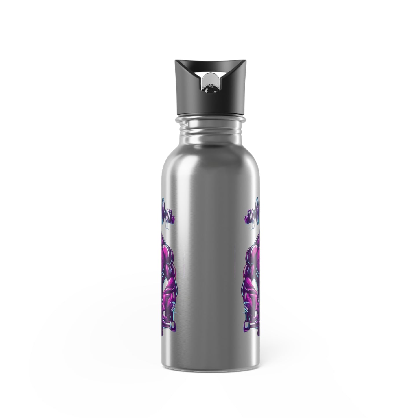Stainless Steel Water Bottle With Straw, 20oz Printify by The Night Shift Automotive Apparel