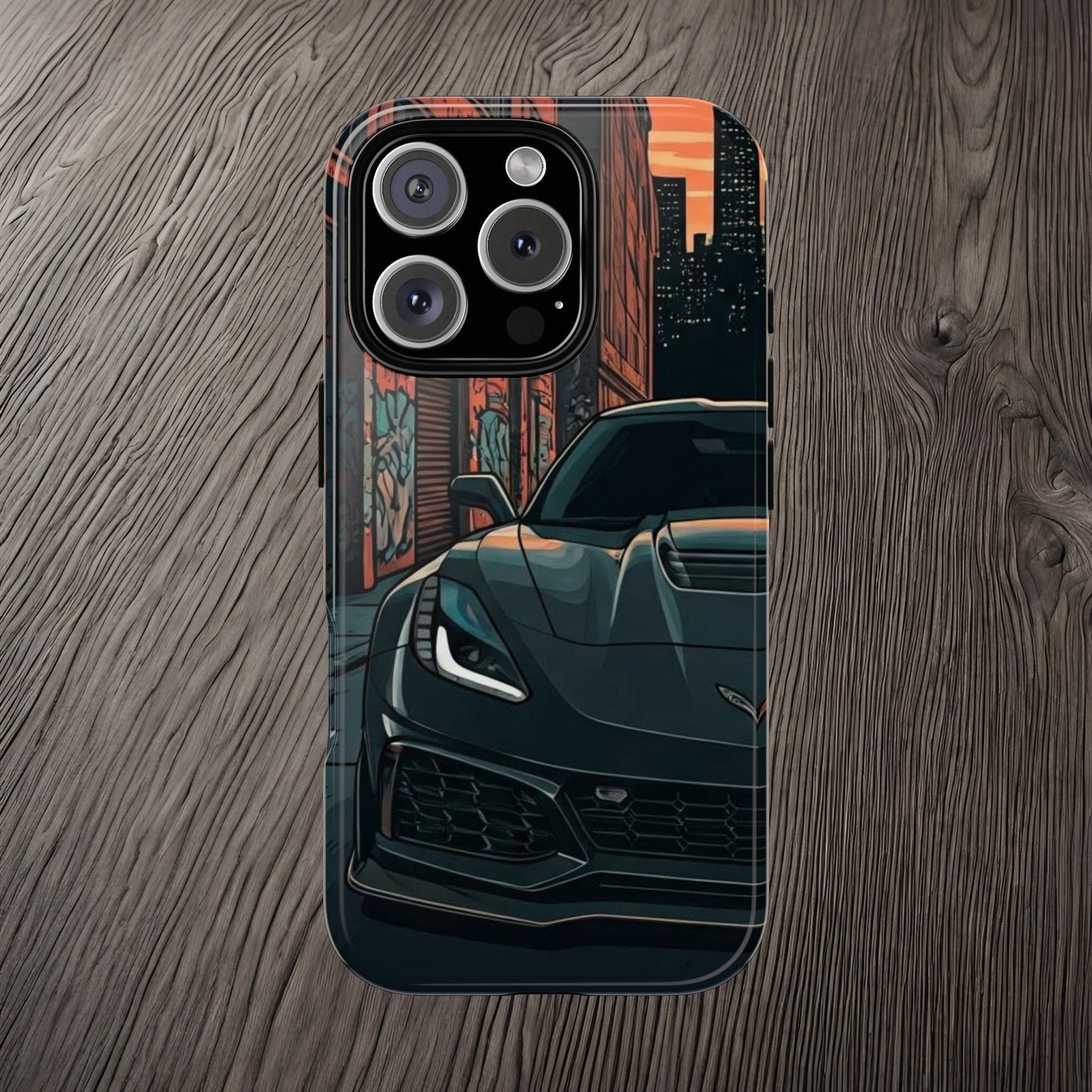 Chevy Corvette C7 Street Life-Dual Layer Ultra Tough Phone Case Printify by The Night Shift Automotive Apparel