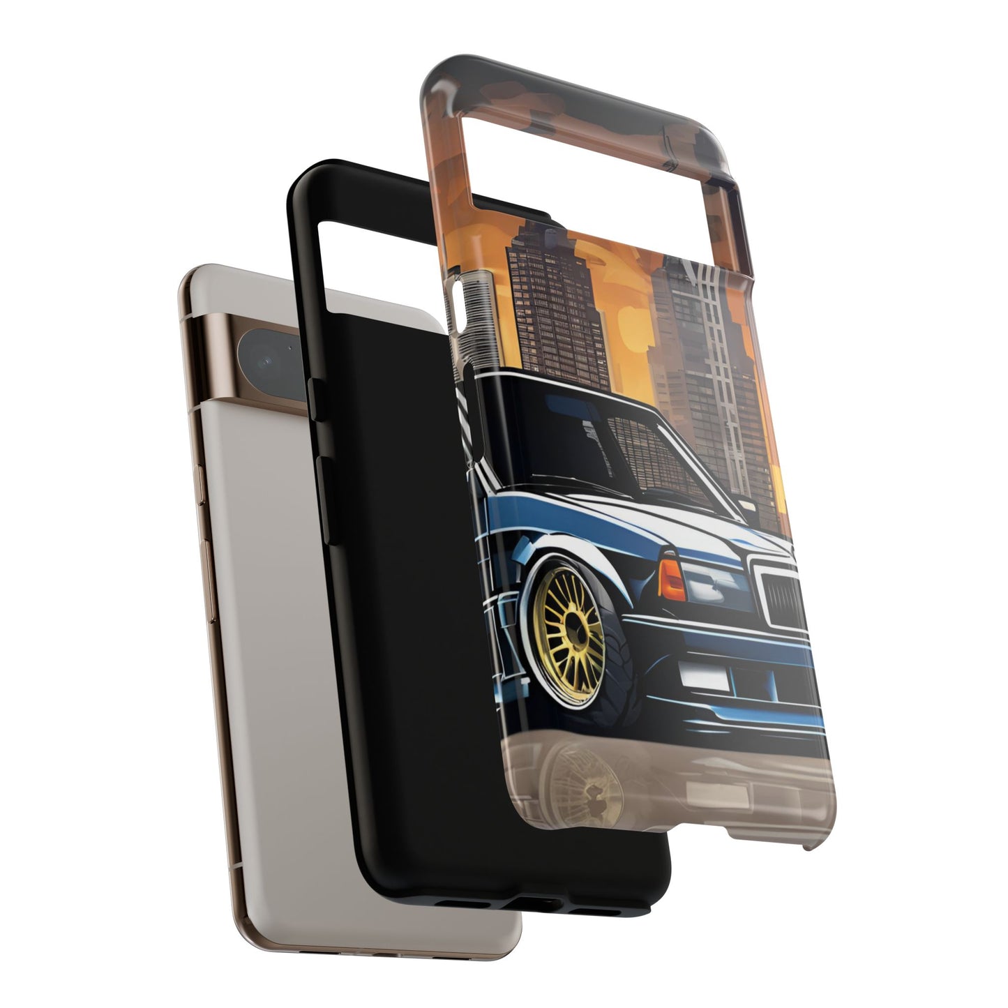 Mercedes Benz 190e Evo-Dual Layer Ultra Tough Phone Case Printify by The Night Shift Automotive Apparel