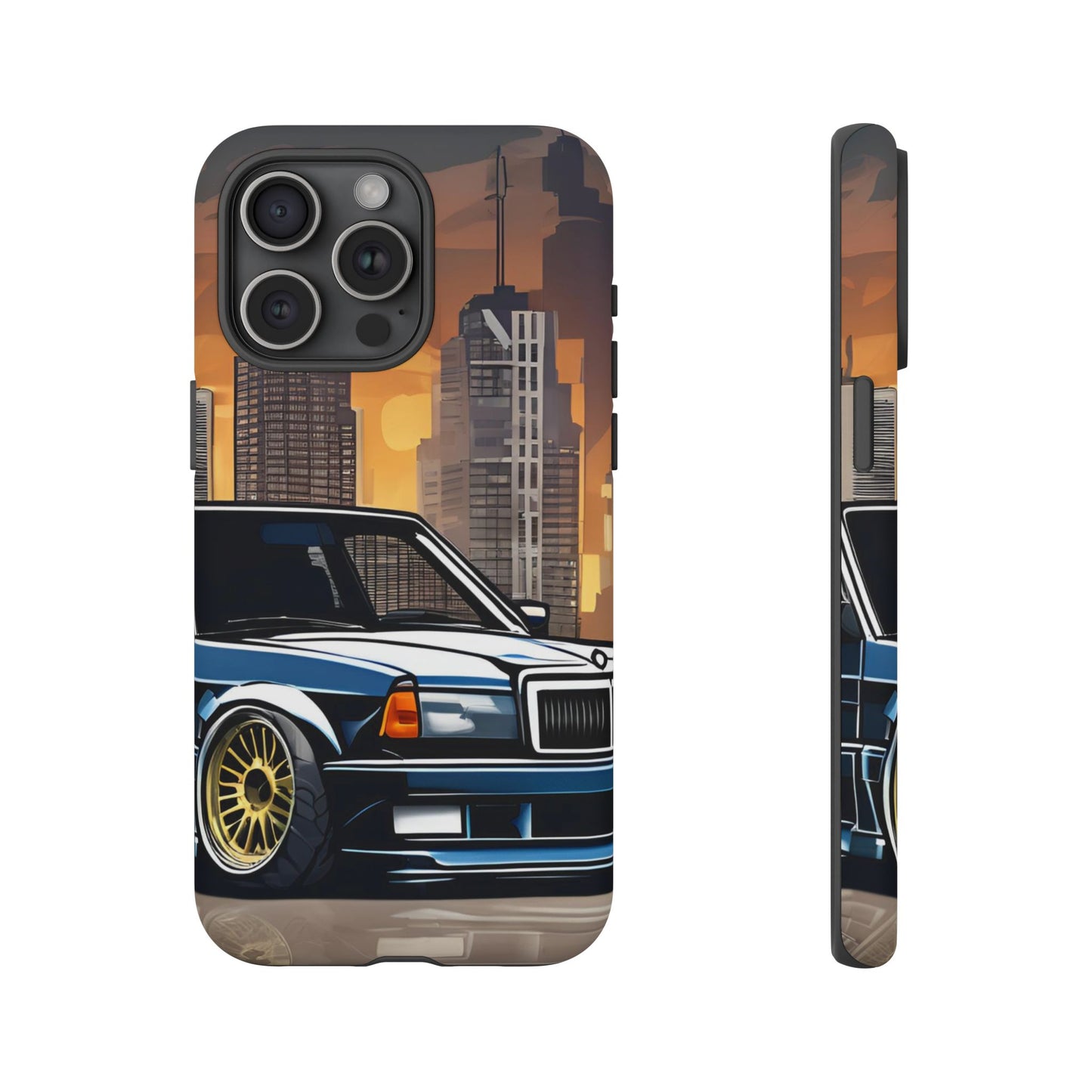 Mercedes Benz 190e Evo-Dual Layer Ultra Tough Phone Case Printify by The Night Shift Automotive Apparel