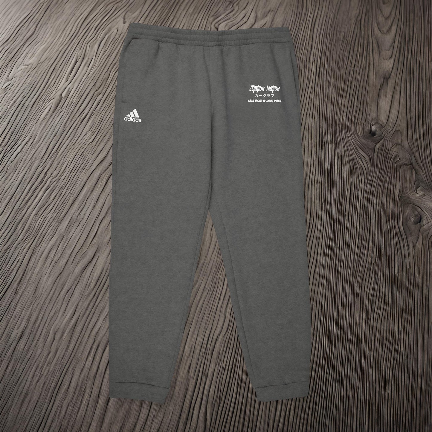 Station Nation-Adidas Unisex Fleece Joggers Printify by The Night Shift Automotive Apparel