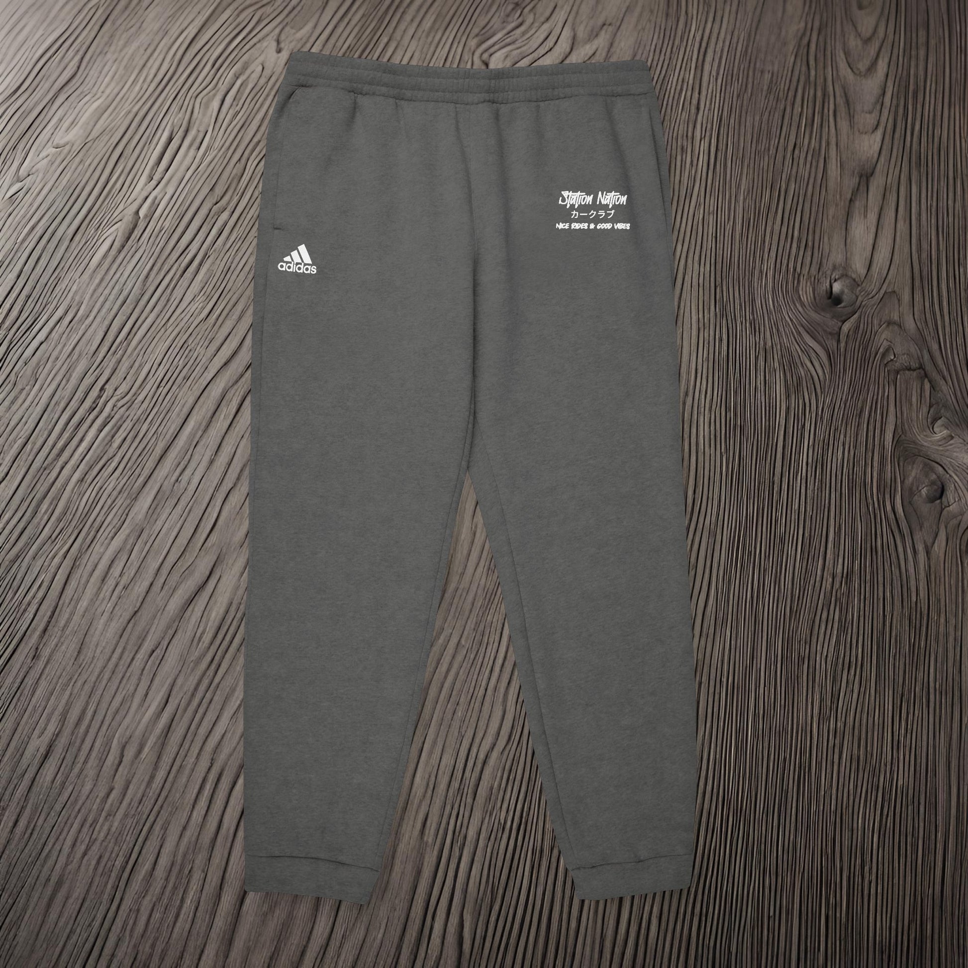 Station Nation-Adidas Unisex Fleece Joggers Printify by The Night Shift Automotive Apparel