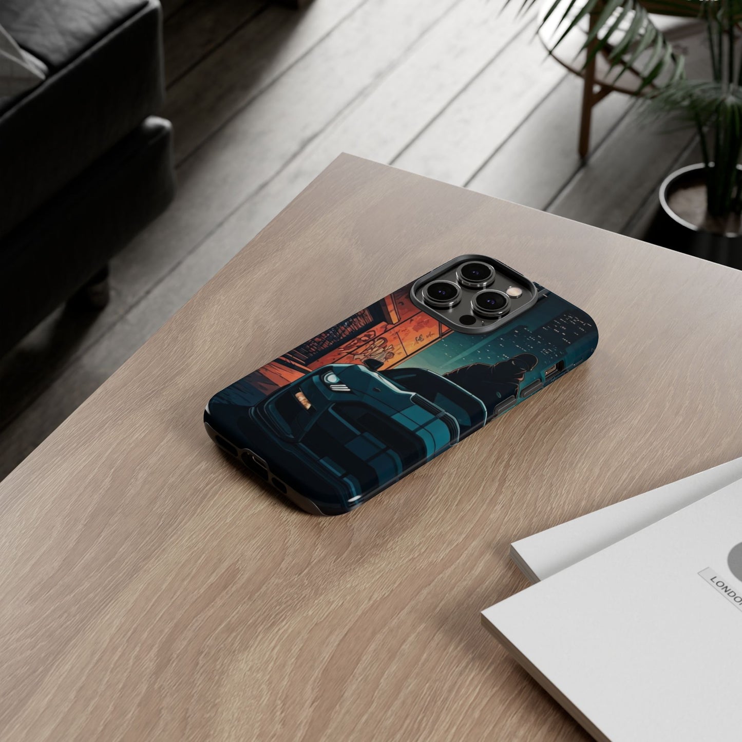 Ford Mustang Shelby GT350 Street Life-Dual Layer Ultra Tough Phone Case iPhone 14 Pro Glossy Printify by The Night Shift Automotive Apparel