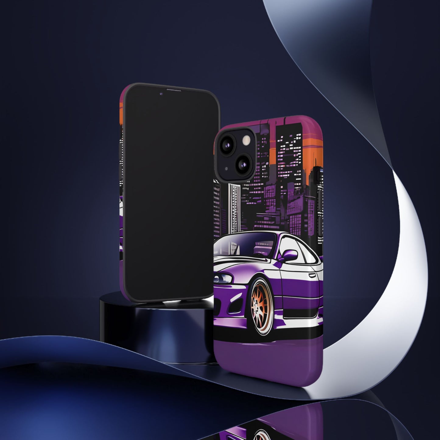 Nissan 240sx S15-Dual Layer Ultra Tough Phone Case iPhone 13 Glossy Printify by The Night Shift Automotive Apparel