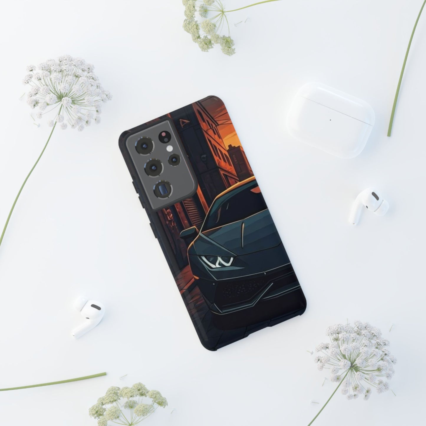 Lamborghini Huracan Street Life-Dual Layer Ultra Tough Phone Case Printify by The Night Shift Automotive Apparel