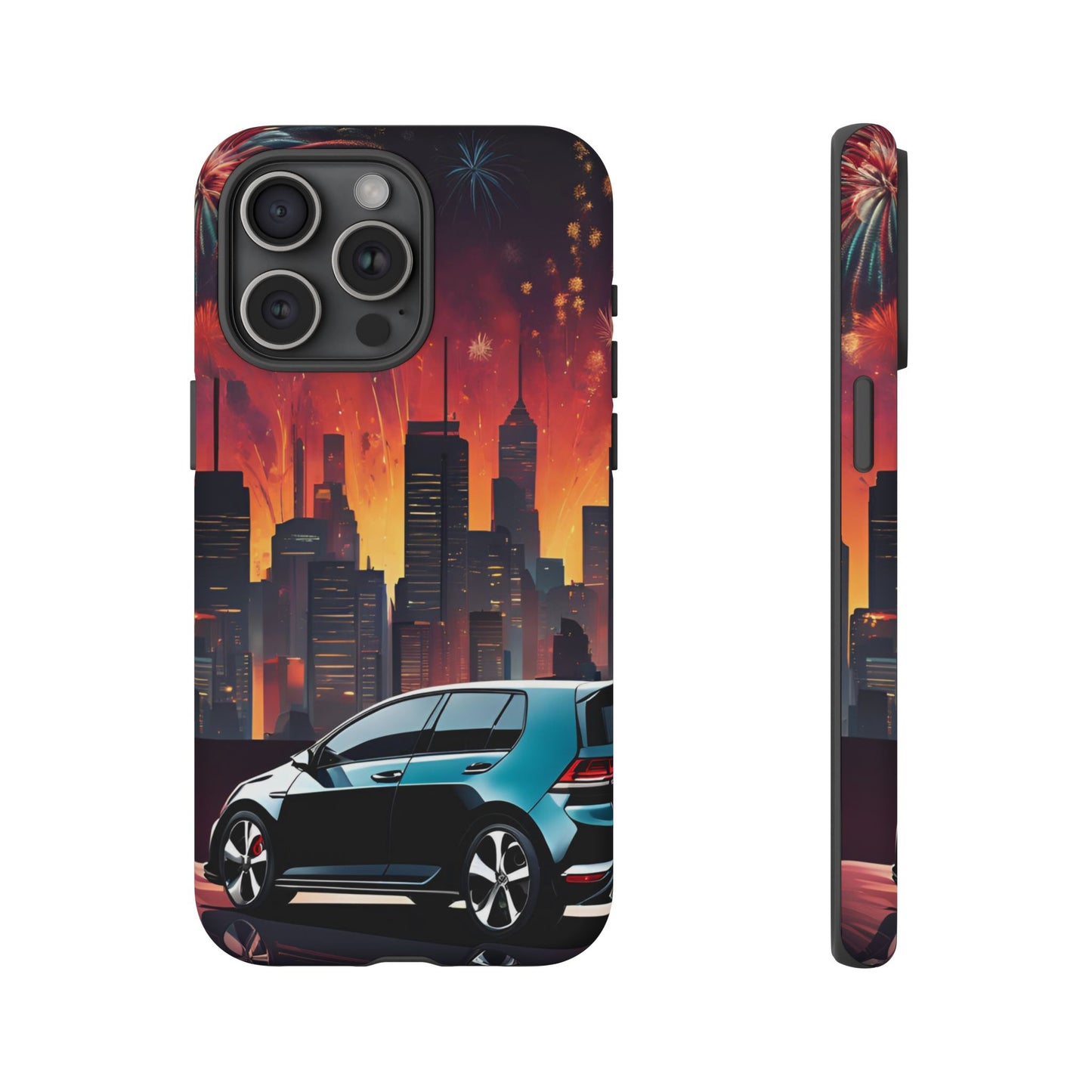 Volkswagon Golf GTI Fireworks-Dual Layer Ultra Tough Phone Case Printify by The Night Shift Automotive Apparel