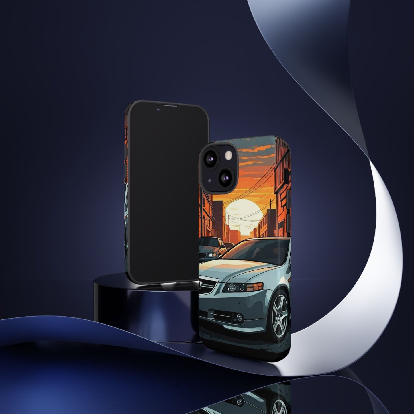 Acura TL Street Life-Dual Layer Ultra Tough Phone Case iPhone 13 Mini Glossy Printify by The Night Shift Automotive Apparel
