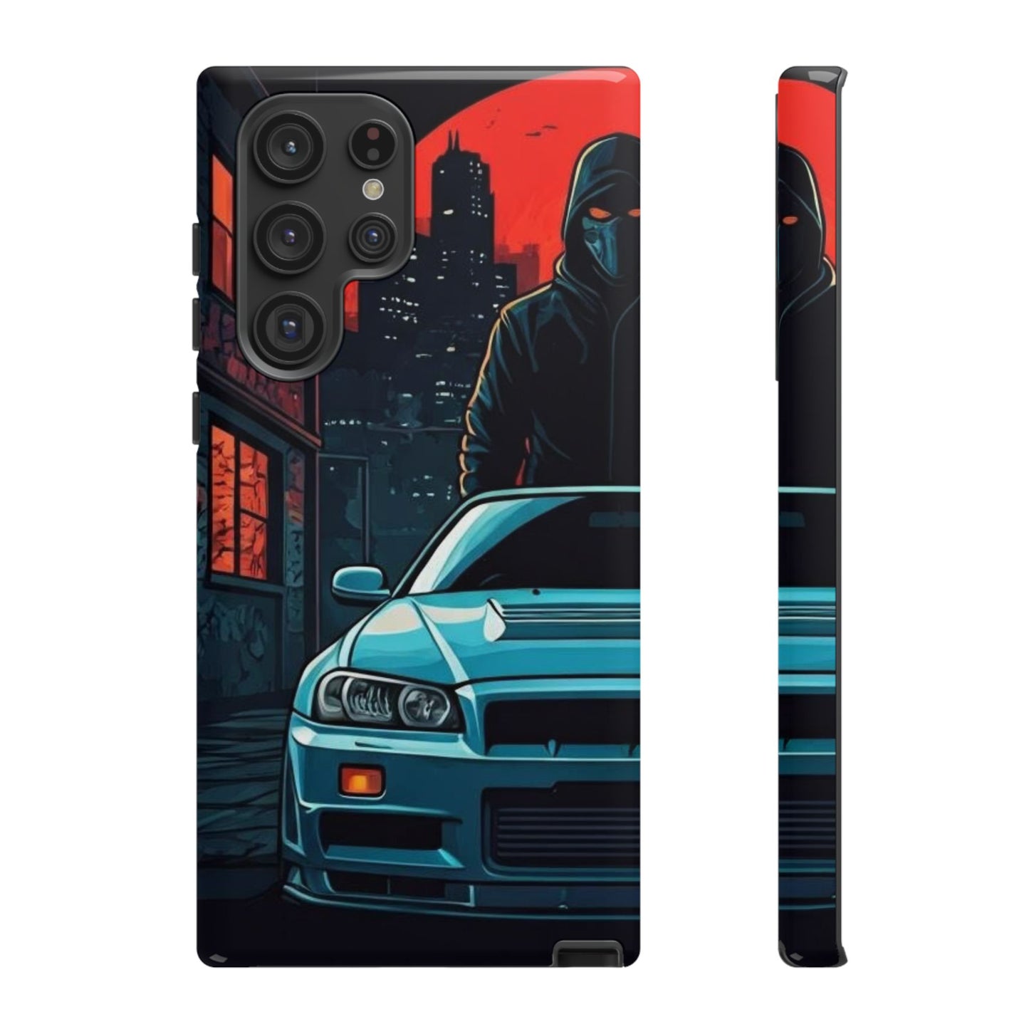 Nissan Skyline R34 Street Life-Dual Layer Ultra Tough Phone Case Printify by The Night Shift Automotive Apparel