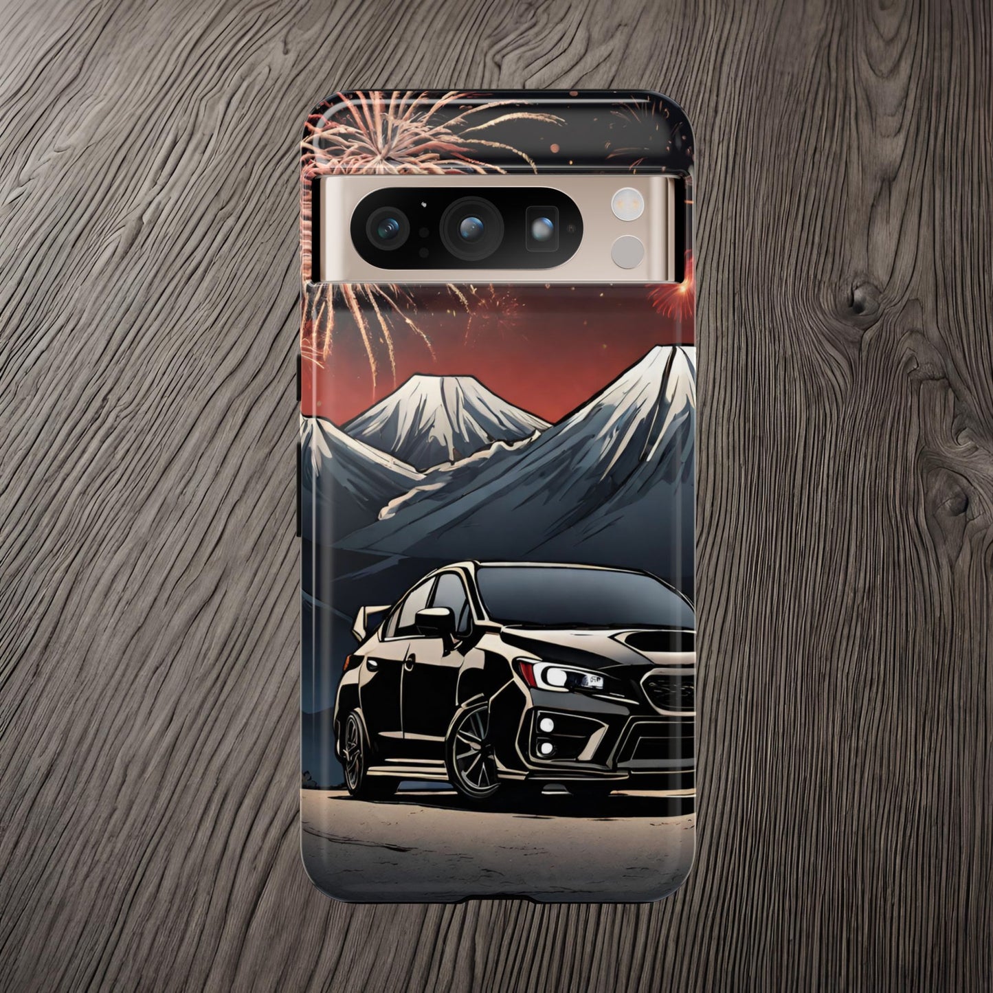 Subaru WRX/STI Fireworks-Dual Layer Ultra Tough Phone Case Google Pixel 8 Pro Glossy Printify by The Night Shift Automotive Apparel