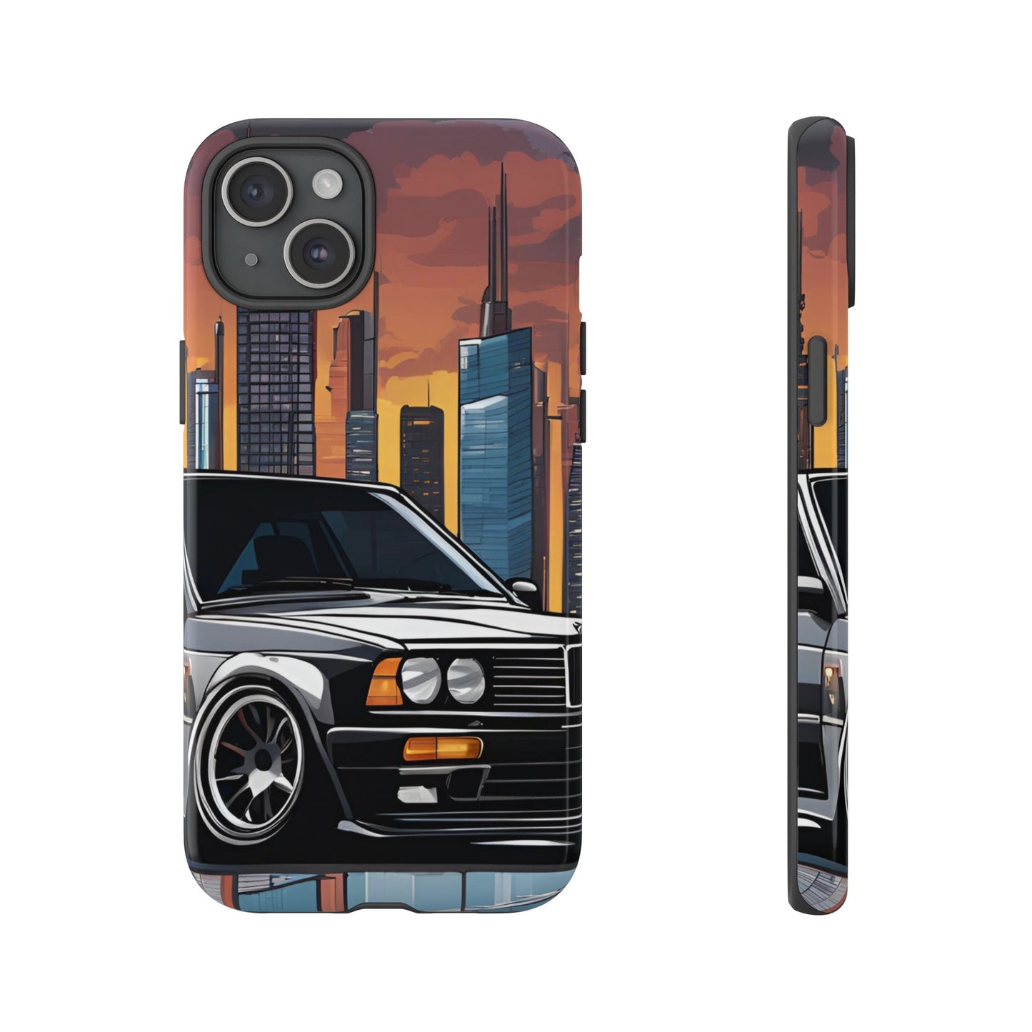 BMW E30 M3-Dual Layer Ultra Tough Phone Case Printify by The Night Shift Automotive Apparel