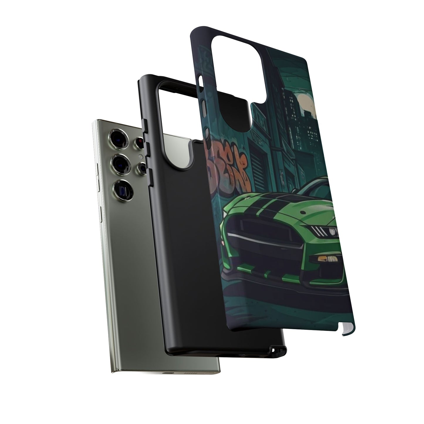 Ford Mustang Shelby GT500 Street Life-Dual Layer Ultra Tough Phone Case Printify by The Night Shift Automotive Apparel