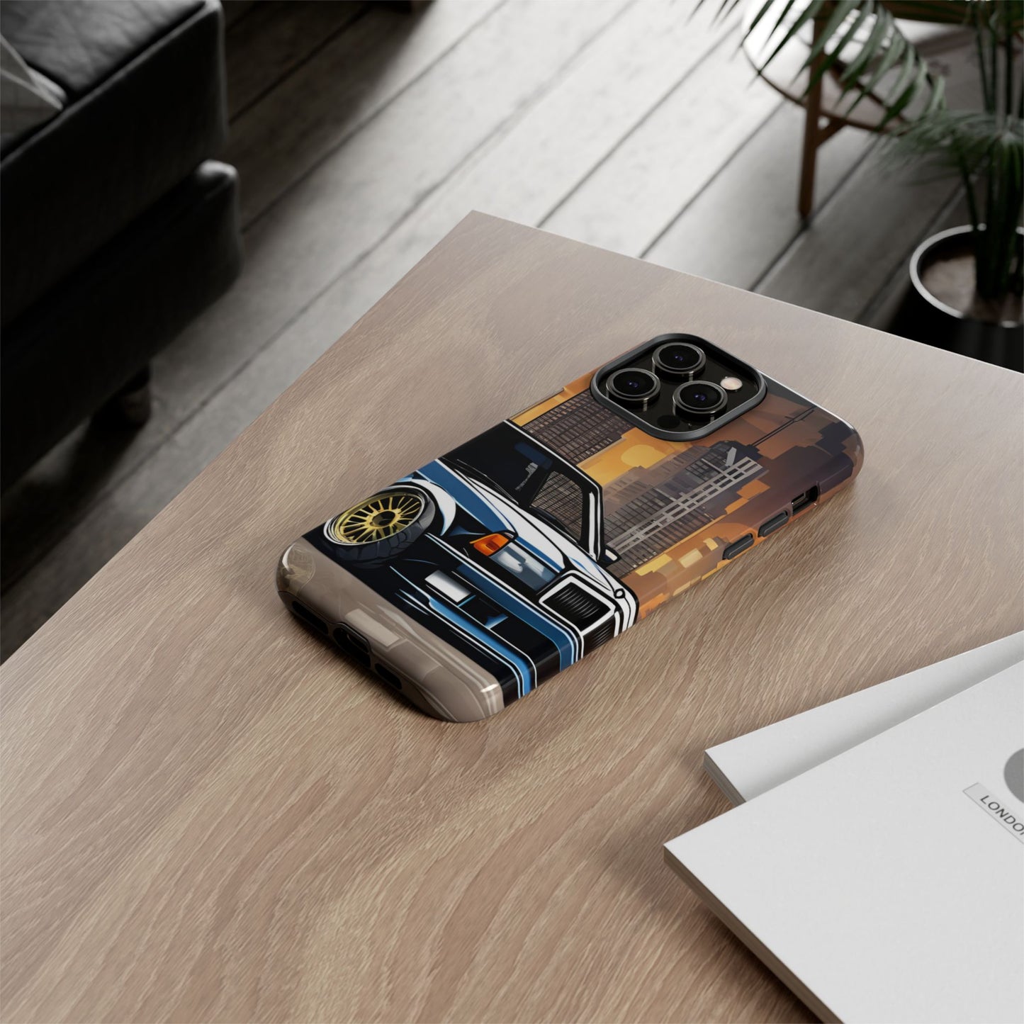 Mercedes Benz 190e Evo-Dual Layer Ultra Tough Phone Case iPhone 14 Pro Max Glossy Printify by The Night Shift Automotive Apparel