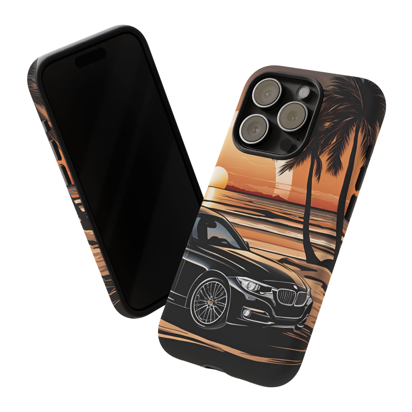 BMW Sunset On The Beach-Dual Layer Ultra Tough Phone Case Printify by The Night Shift Automotive Apparel