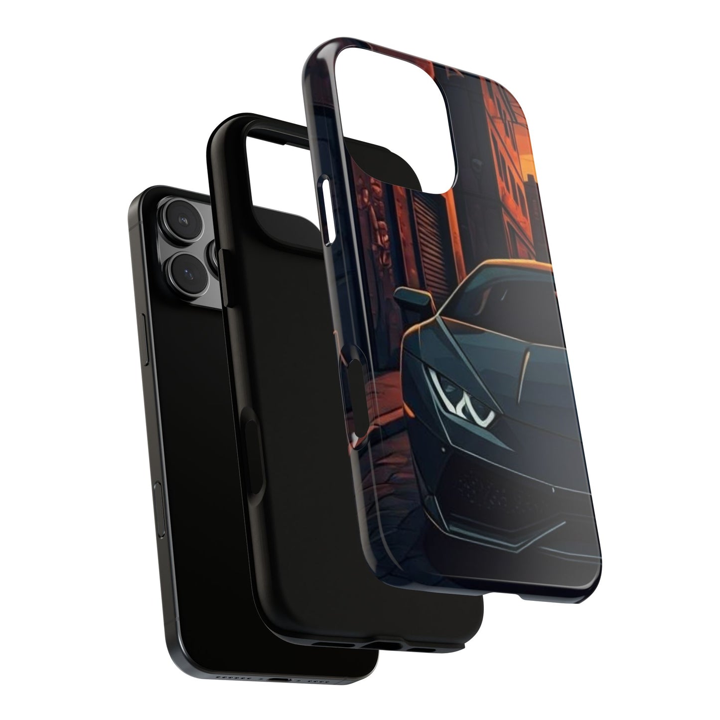Lamborghini Huracan Street Life-Dual Layer Ultra Tough Phone Case Printify by The Night Shift Automotive Apparel