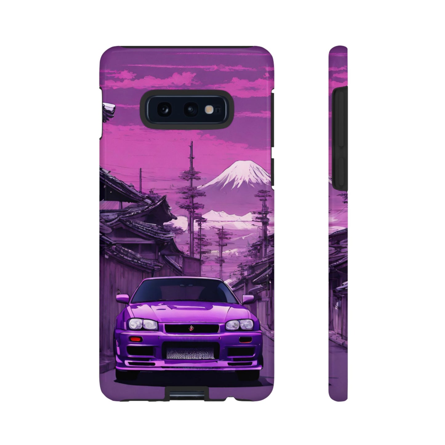Nissan Skyline R34 Mt Fuji-Dual Layer Ultra Tough Phone Case Samsung Galaxy S10E Glossy Printify by The Night Shift Automotive Apparel