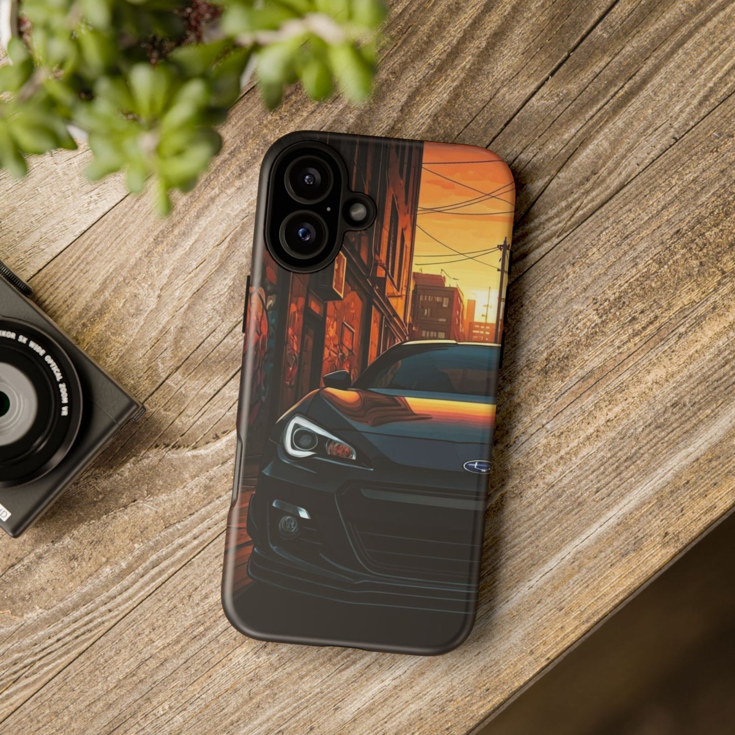 Subaru BRZ Street Life-Dual Layer Ultra Tough Phone Case iPhone 16 Plus Matte Printify by The Night Shift Automotive Apparel