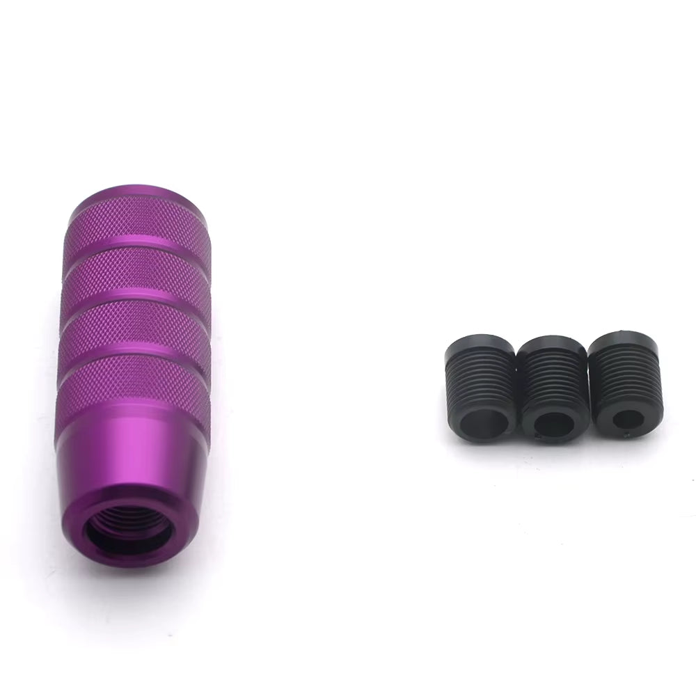 Aluminum Knurled Shift Knob Purple The Night Shift Performance Street Gear by The Night Shift Automotive Apparel