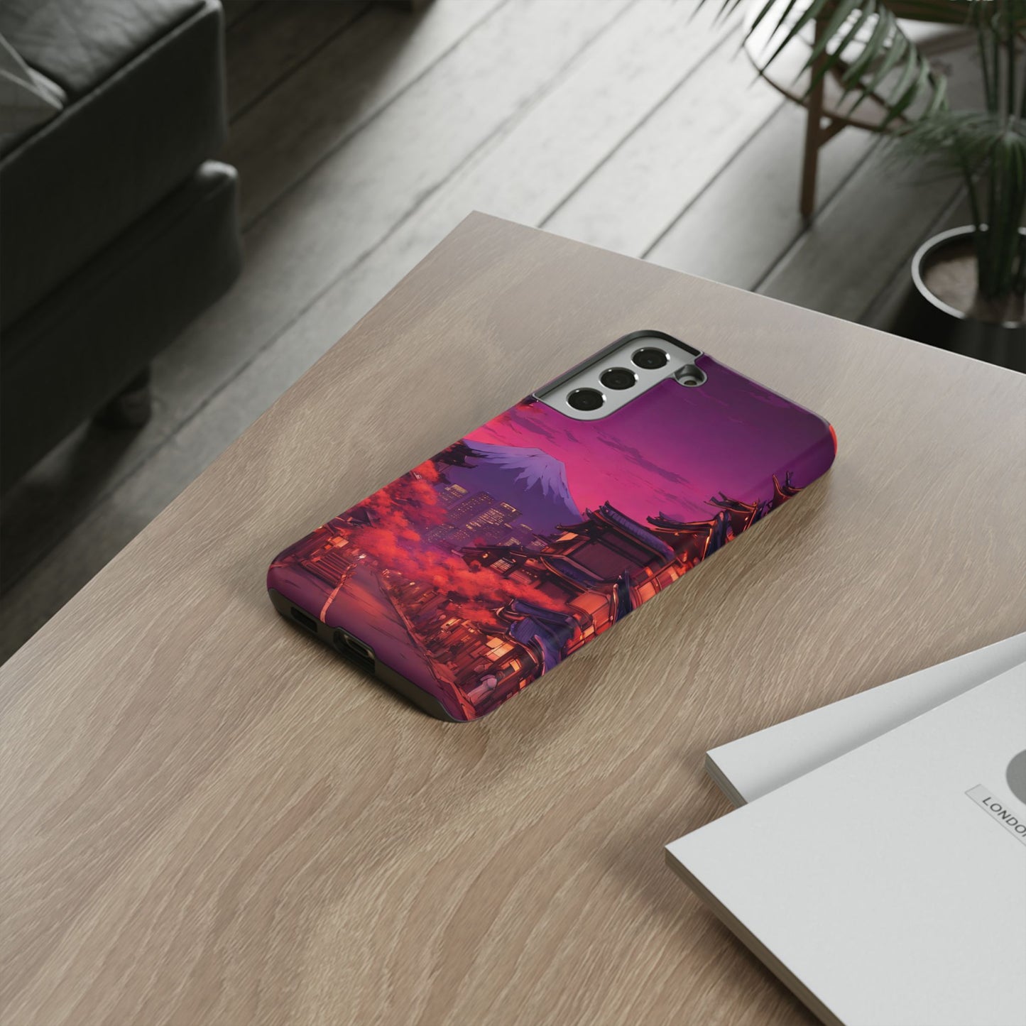Traditional Japanese Village Countryside-Dual Layer Ultra Tough Phone Case Samsung Galaxy S22 Plus Matte Printify by The Night Shift Automotive Apparel