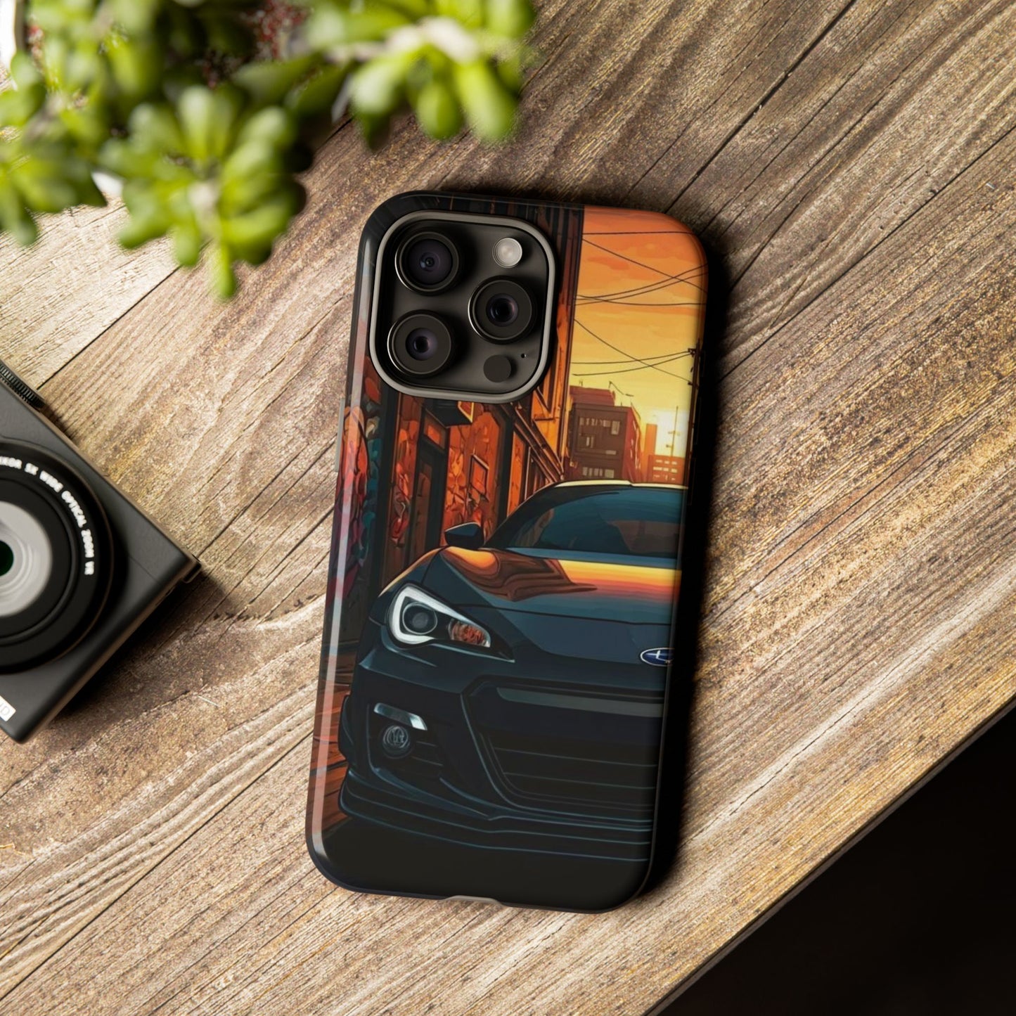 Subaru BRZ Street Life-Dual Layer Ultra Tough Phone Case iPhone 15 Pro Max Glossy Printify by The Night Shift Automotive Apparel