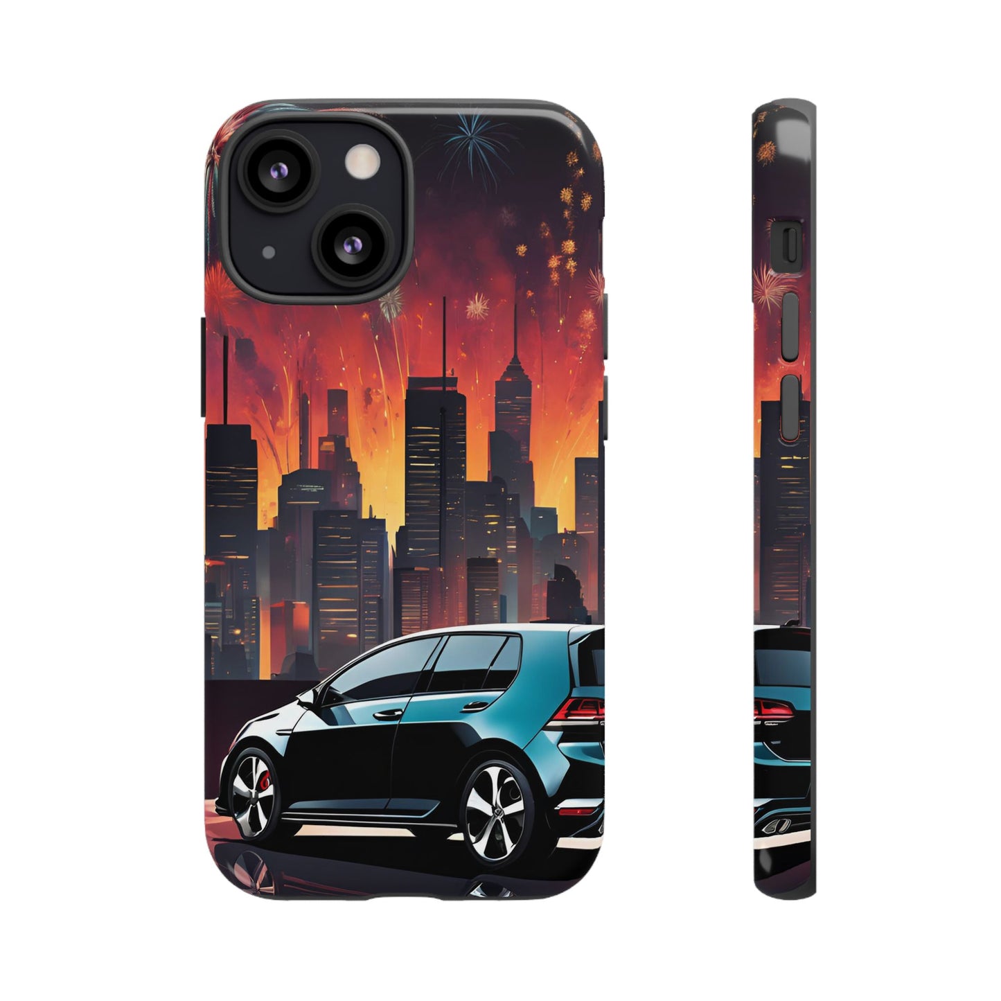 Volkswagon Golf GTI Fireworks-Dual Layer Ultra Tough Phone Case Printify by The Night Shift Automotive Apparel