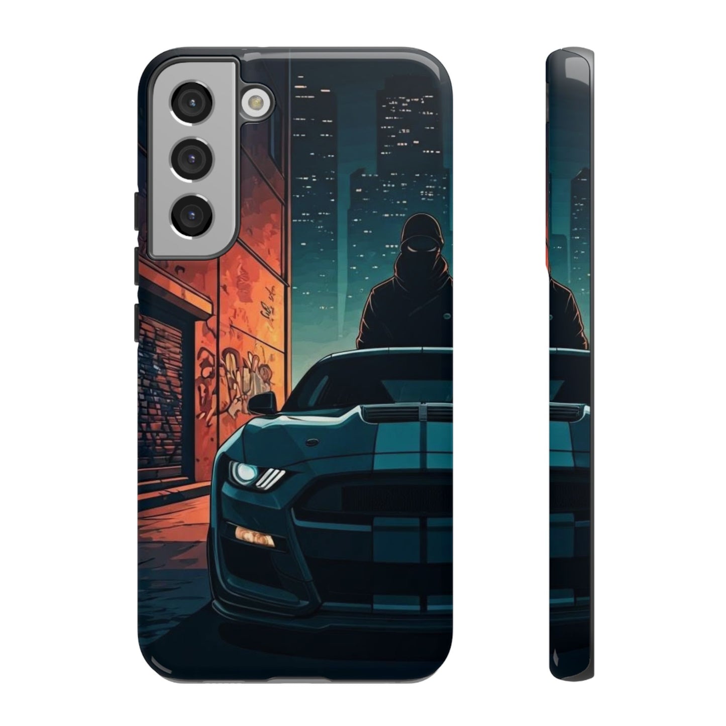 Ford Mustang Shelby GT350 Street Life-Dual Layer Ultra Tough Phone Case Printify by The Night Shift Automotive Apparel