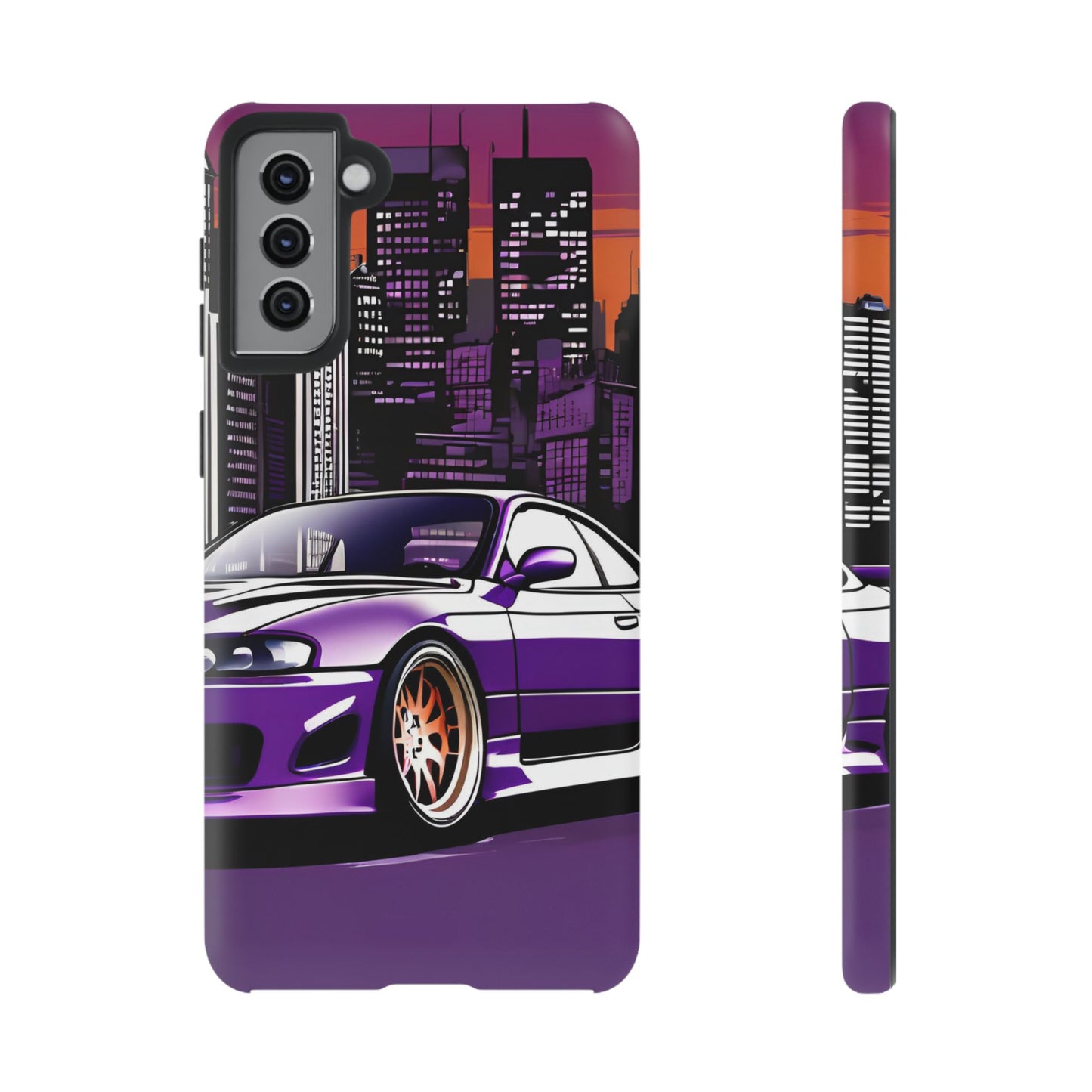 Nissan 240sx S15-Dual Layer Ultra Tough Phone Case Samsung Galaxy S21 Plus Matte Printify by The Night Shift Automotive Apparel