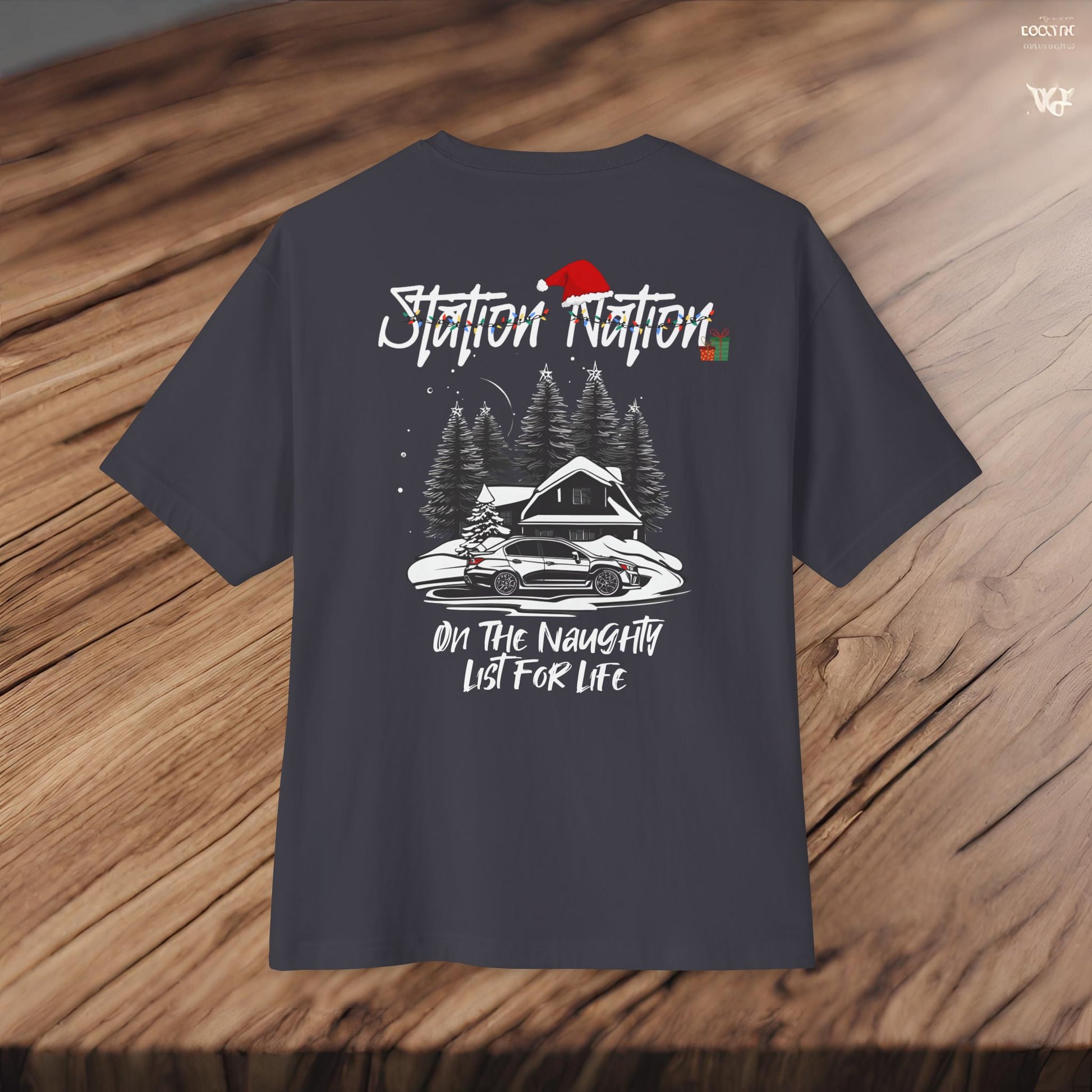 🎄 Christmas Limited Edition Station Nation-Premium, Ultra Soft Unisex Oversized Boxy Tee Printify by The Night Shift Automotive Apparel