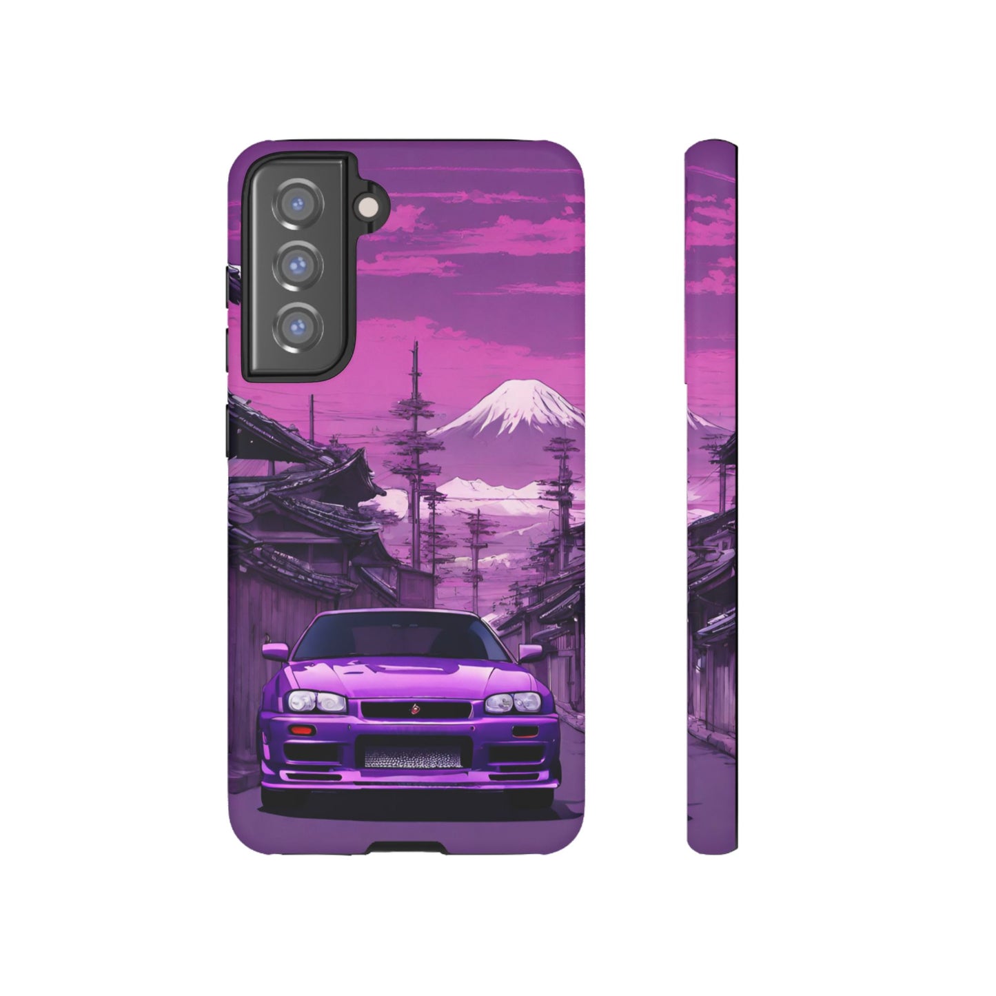 Nissan Skyline R34 Mt Fuji-Dual Layer Ultra Tough Phone Case Printify by The Night Shift Automotive Apparel