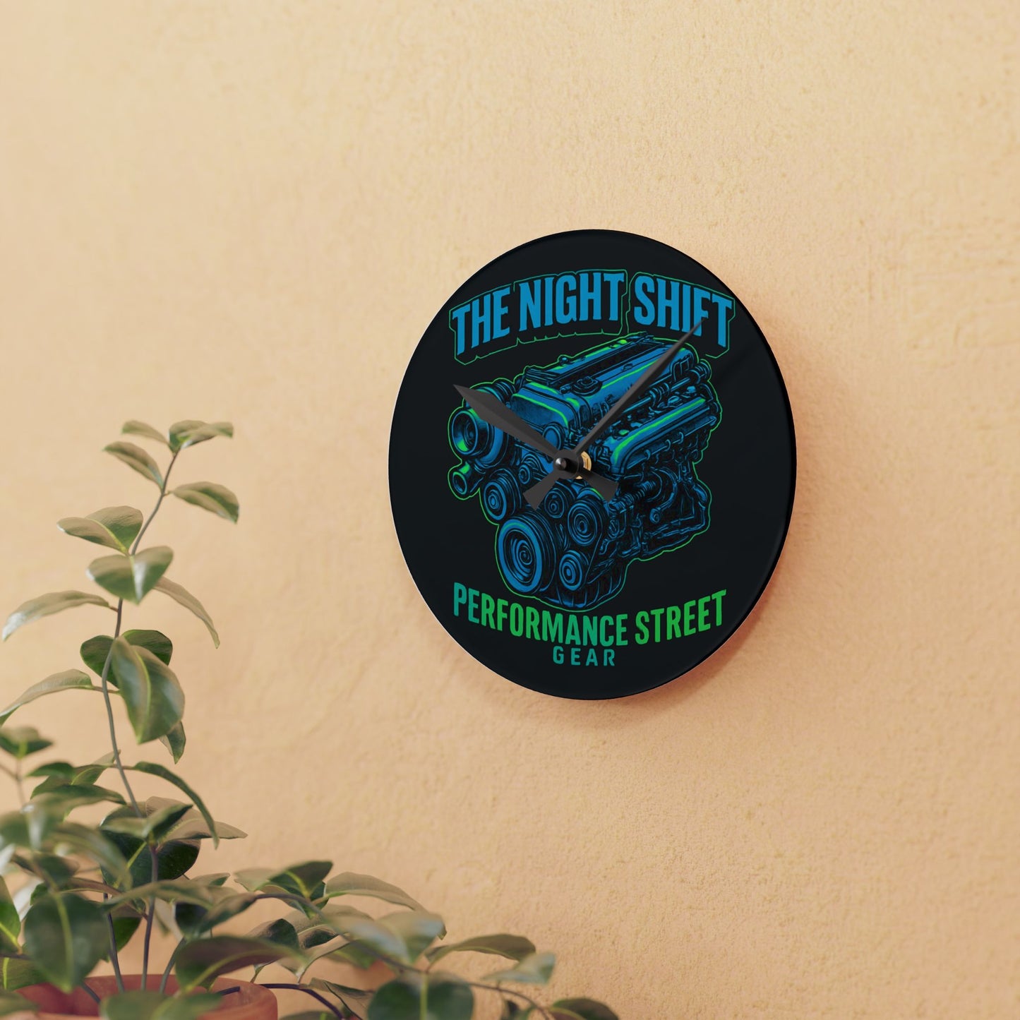 The Night Shift-Acrylic Wall Clock