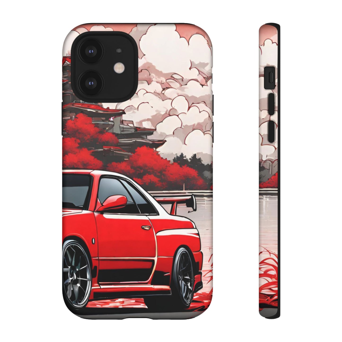 Nissan Skyline R34-Dual Layer Ultra Tough Phone Case iPhone 12 Matte Printify by The Night Shift Automotive Apparel
