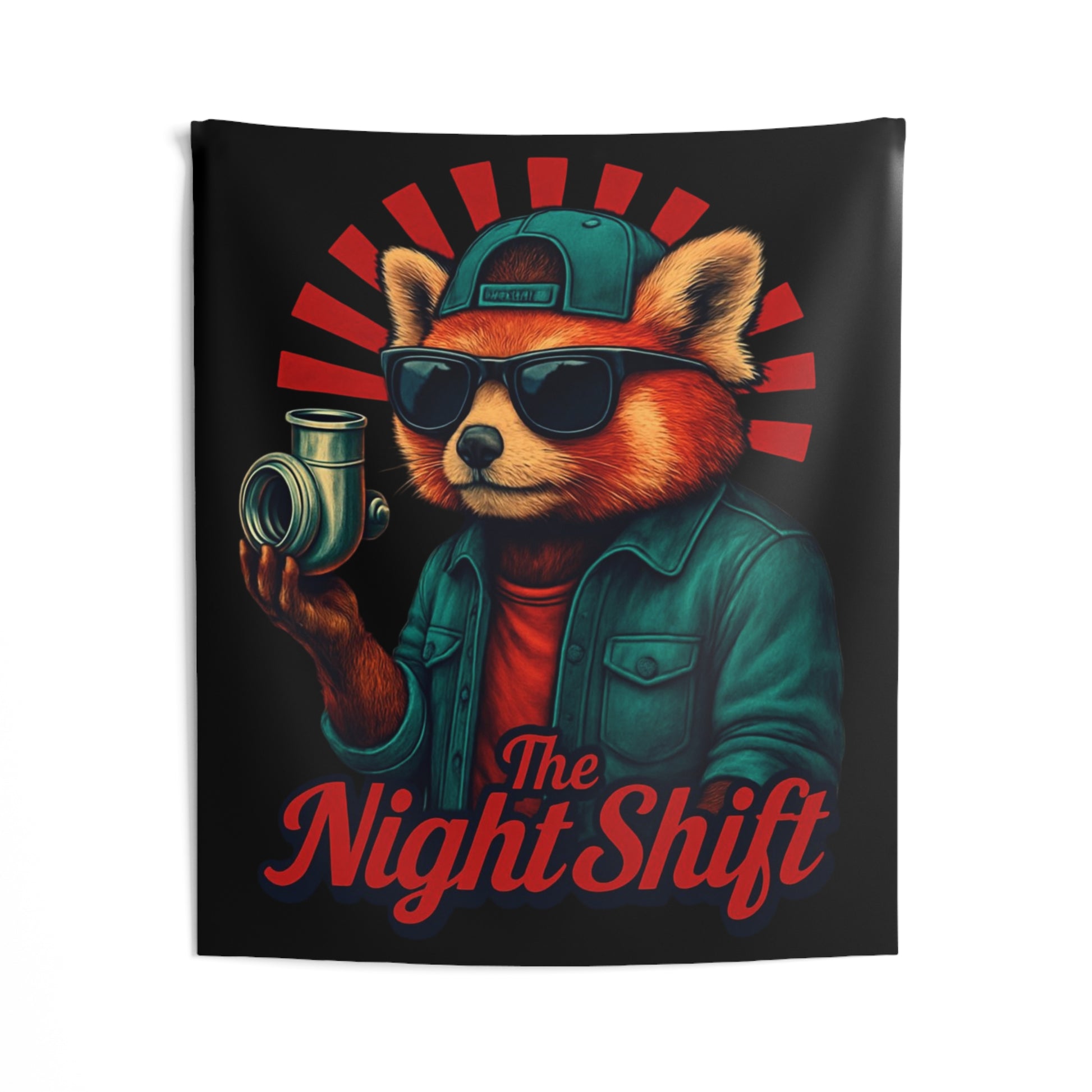 The Night Shift Indoor Wall Tapestries - Shop Banner 50" × 60" Printify by The Night Shift Automotive Apparel