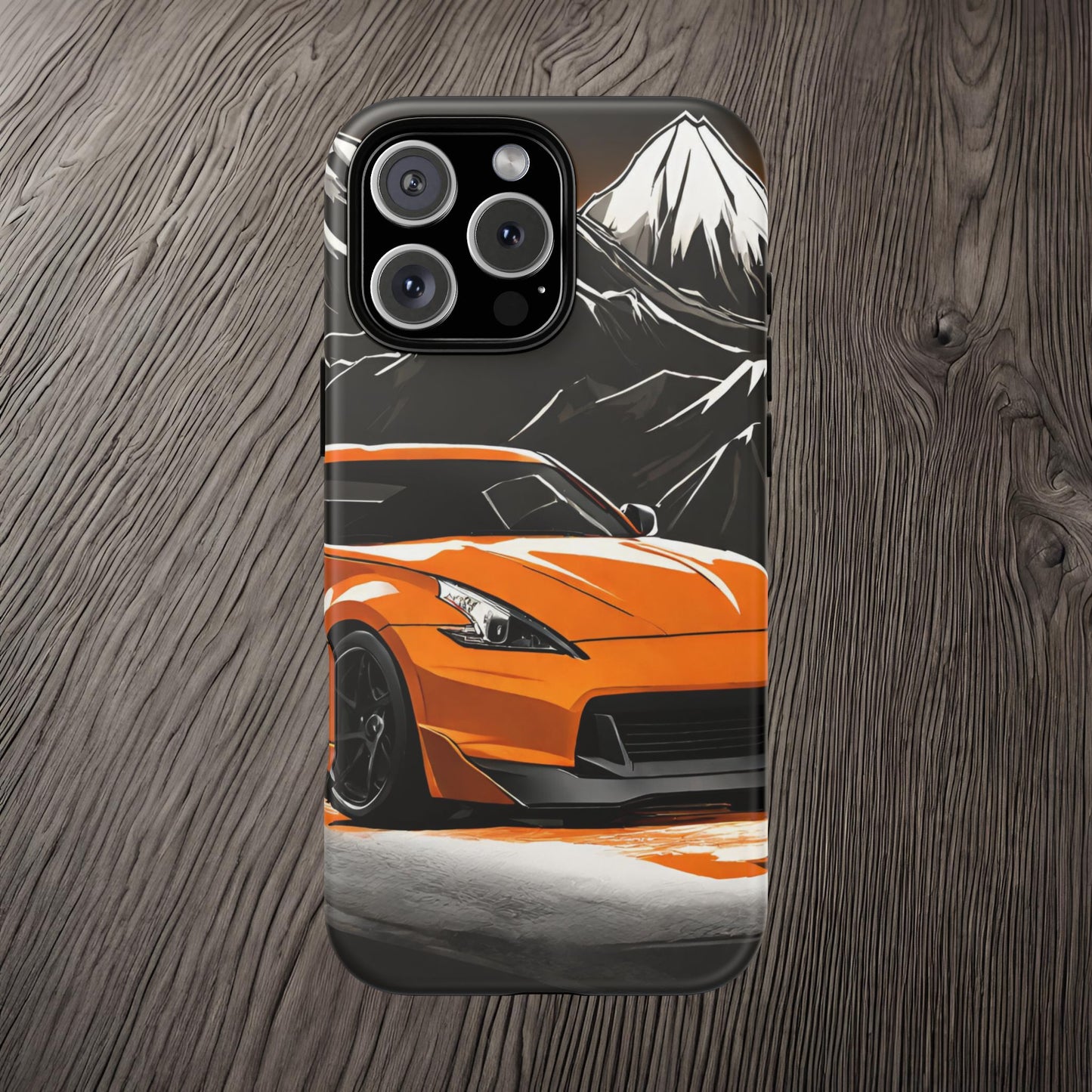Nissan 370Z Mt Fuji-Dual Layer Ultra Tough Phone Case Printify by The Night Shift Automotive Apparel